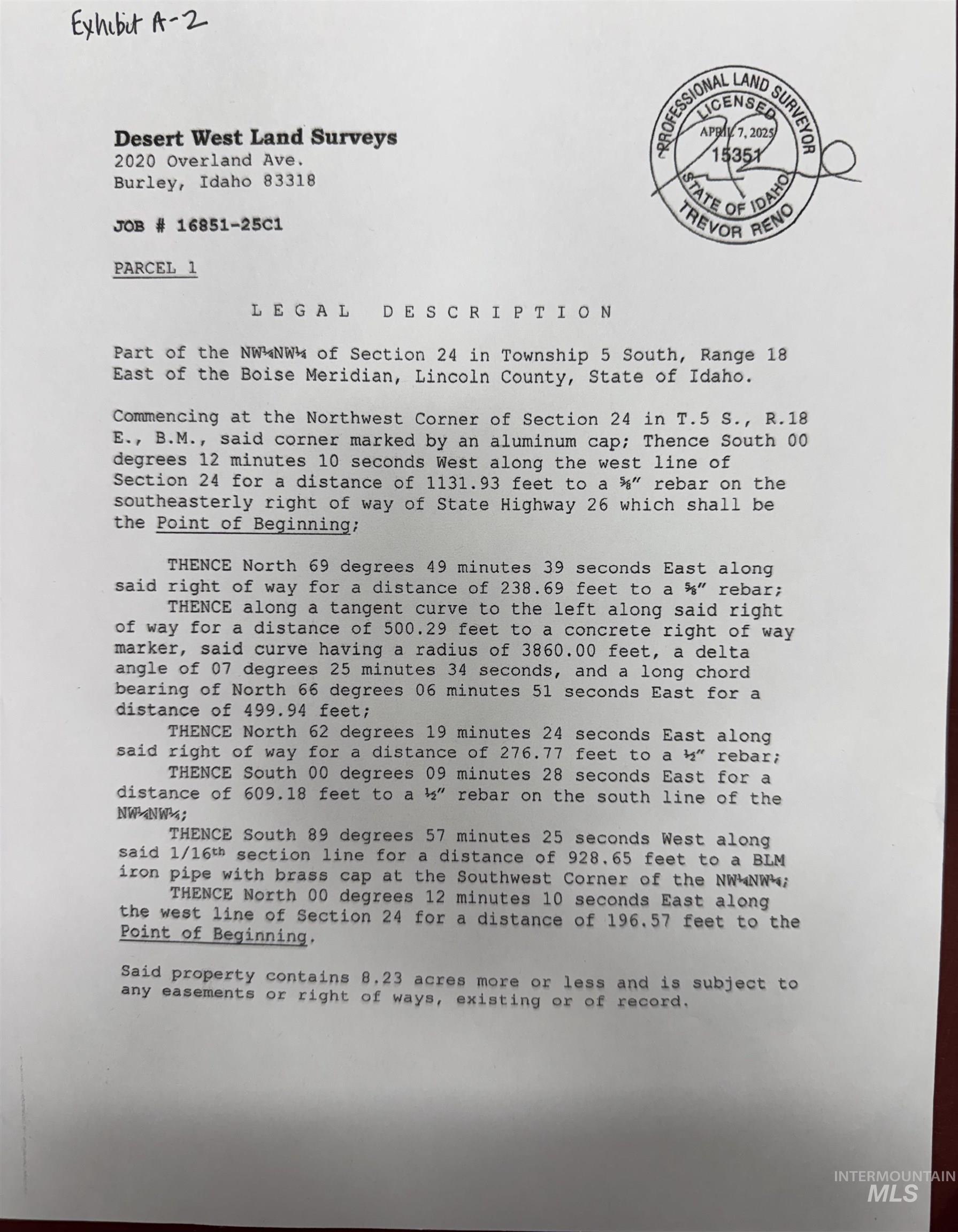 E HWY 26 (Parcel1), Shoshone, Idaho 83352, Land For Sale, Price $120,000,MLS 98942801