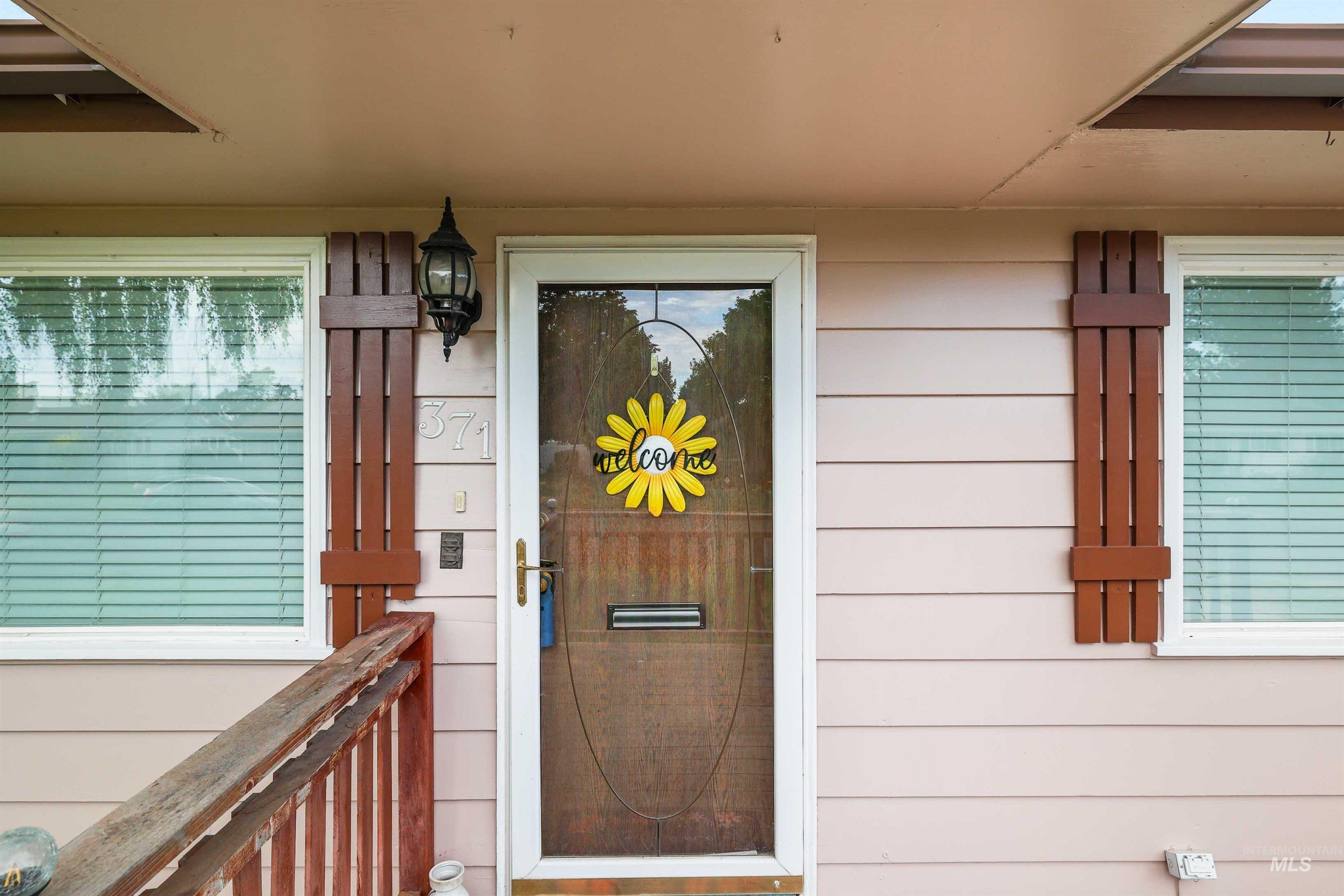 View of exterior entry