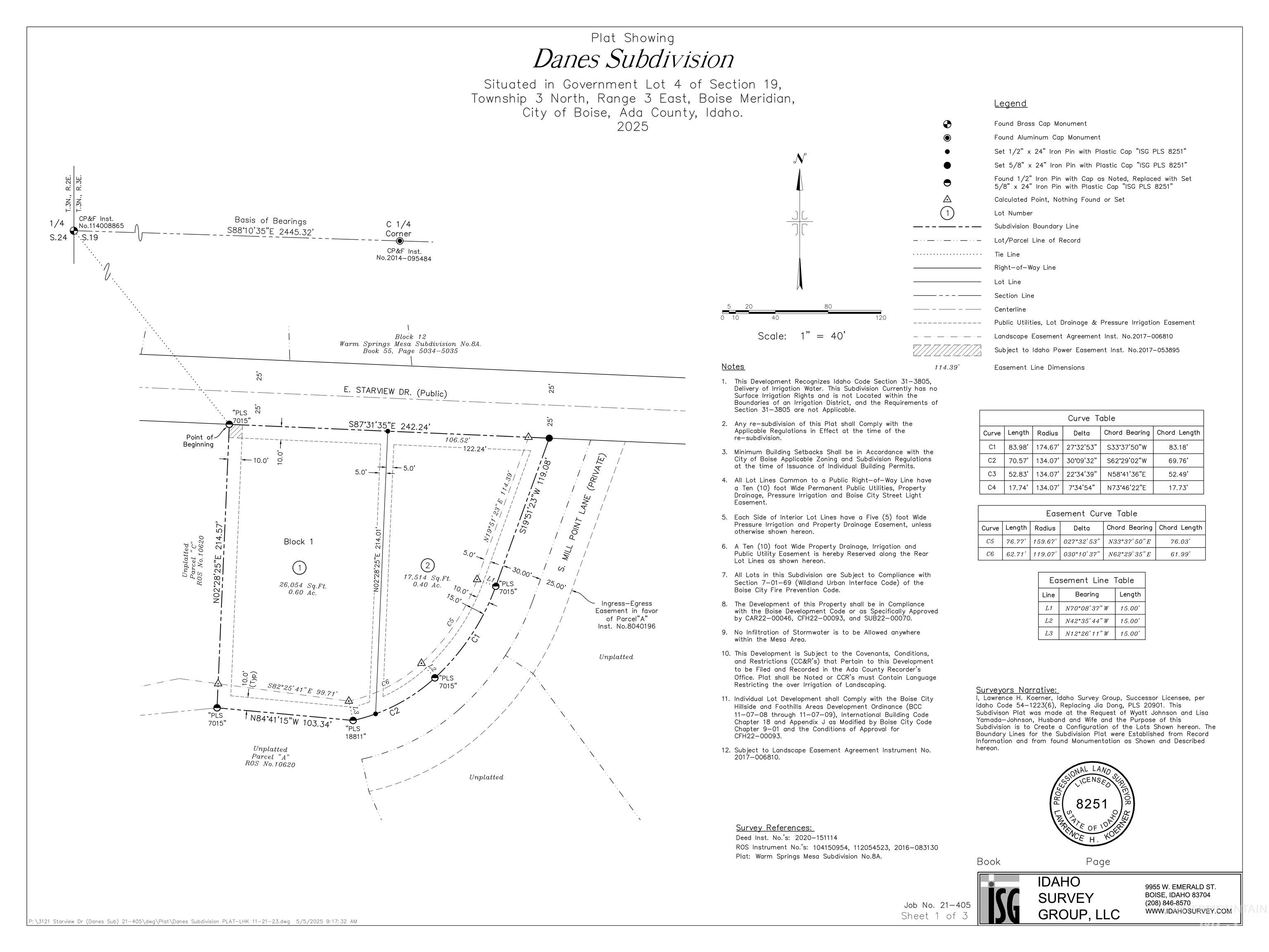 3121 E Starview Dr., Boise, Idaho 83712, Land For Sale, Price $575,000, 98946424