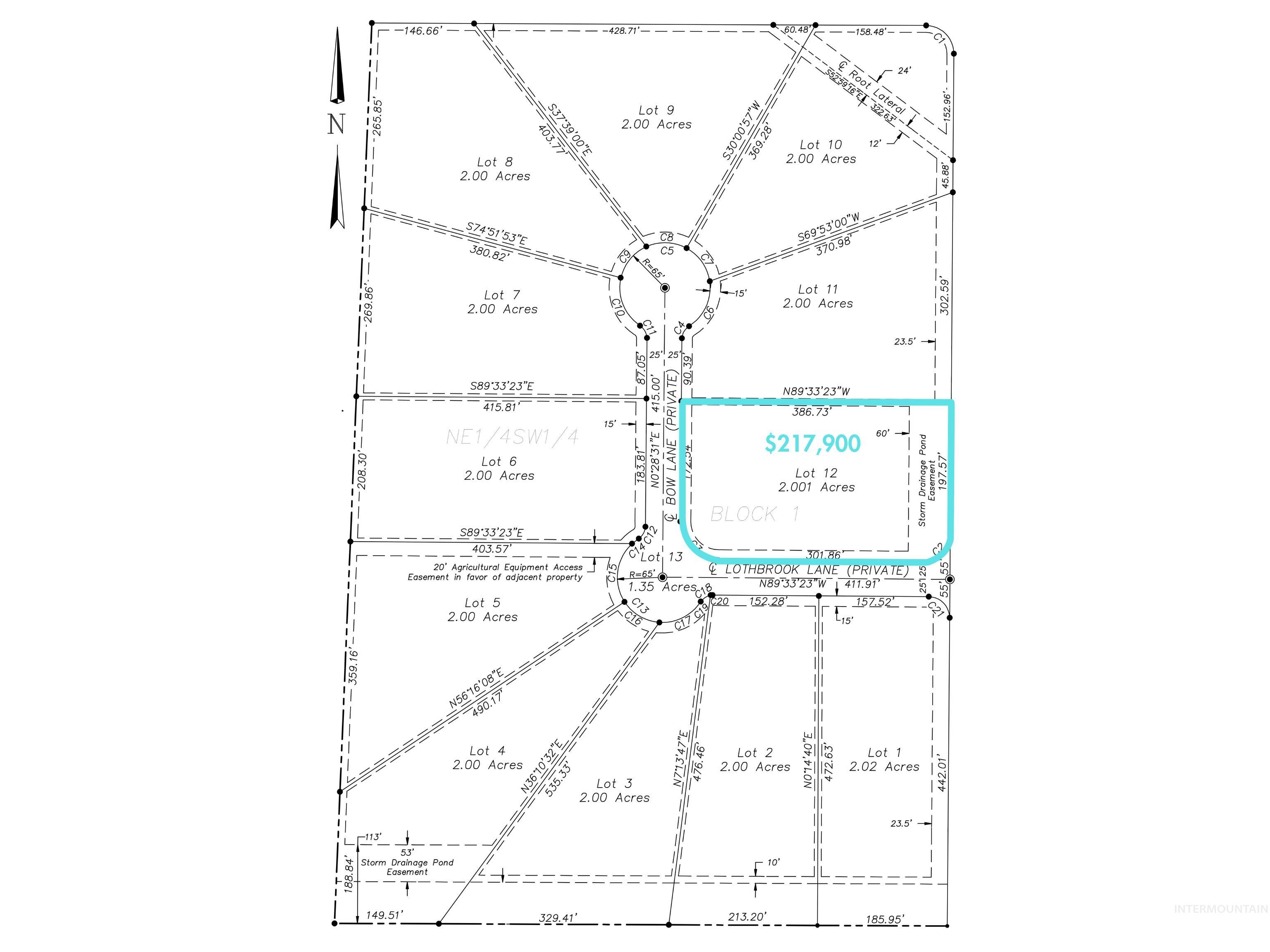 Lot 12 Bow Lane, Wilder, Idaho 83676, Land For Sale, Price $199,900,MLS 98946582
