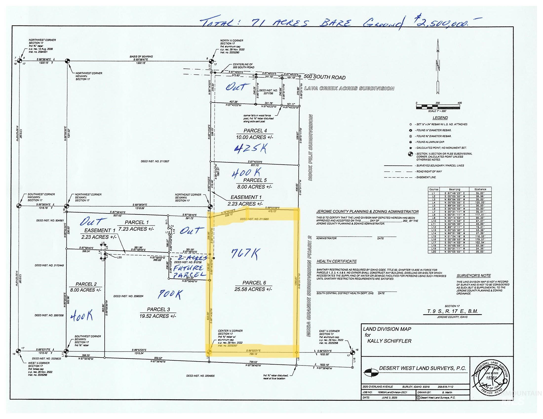 151 E 500 S Parcel 6, Jerome, Idaho 83338, Land For Sale, Price $767,000, 98950552