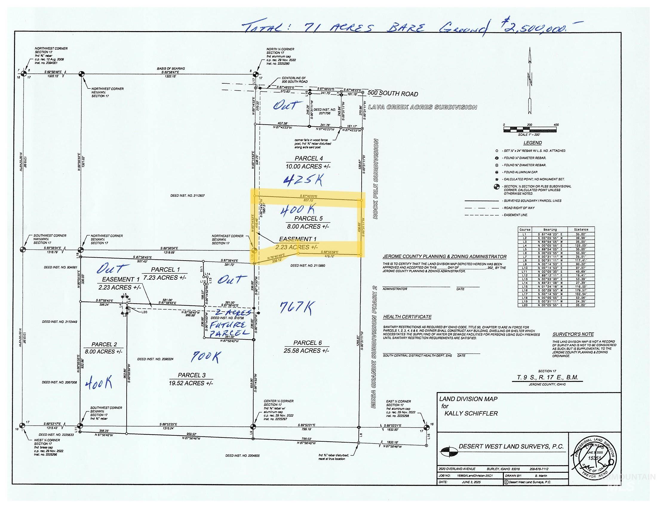 151 E 500 S Parcel 5, Jerome, Idaho 83338, Land For Sale, Price $330,000, 98950553