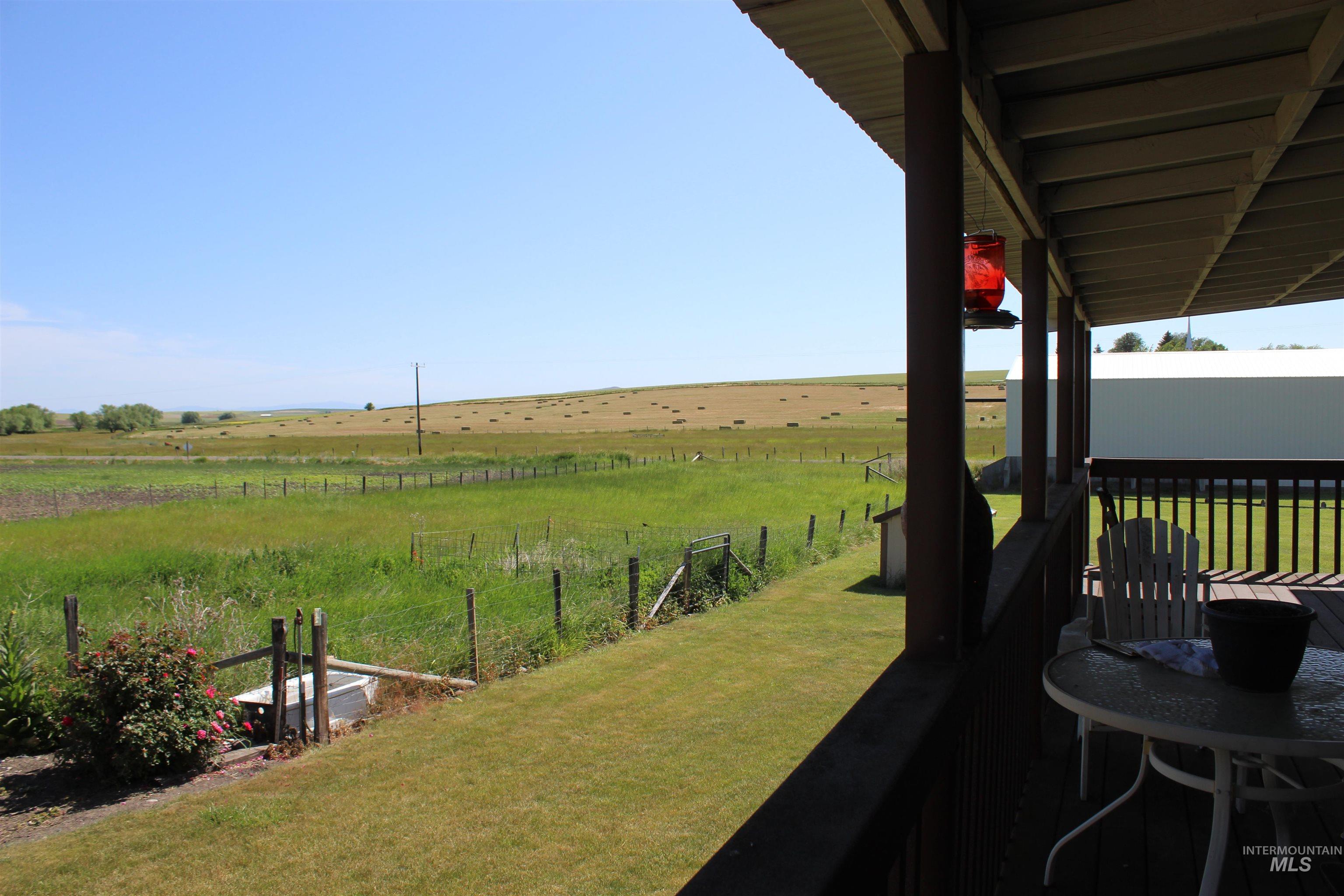 View of yard featuring a view of countryside