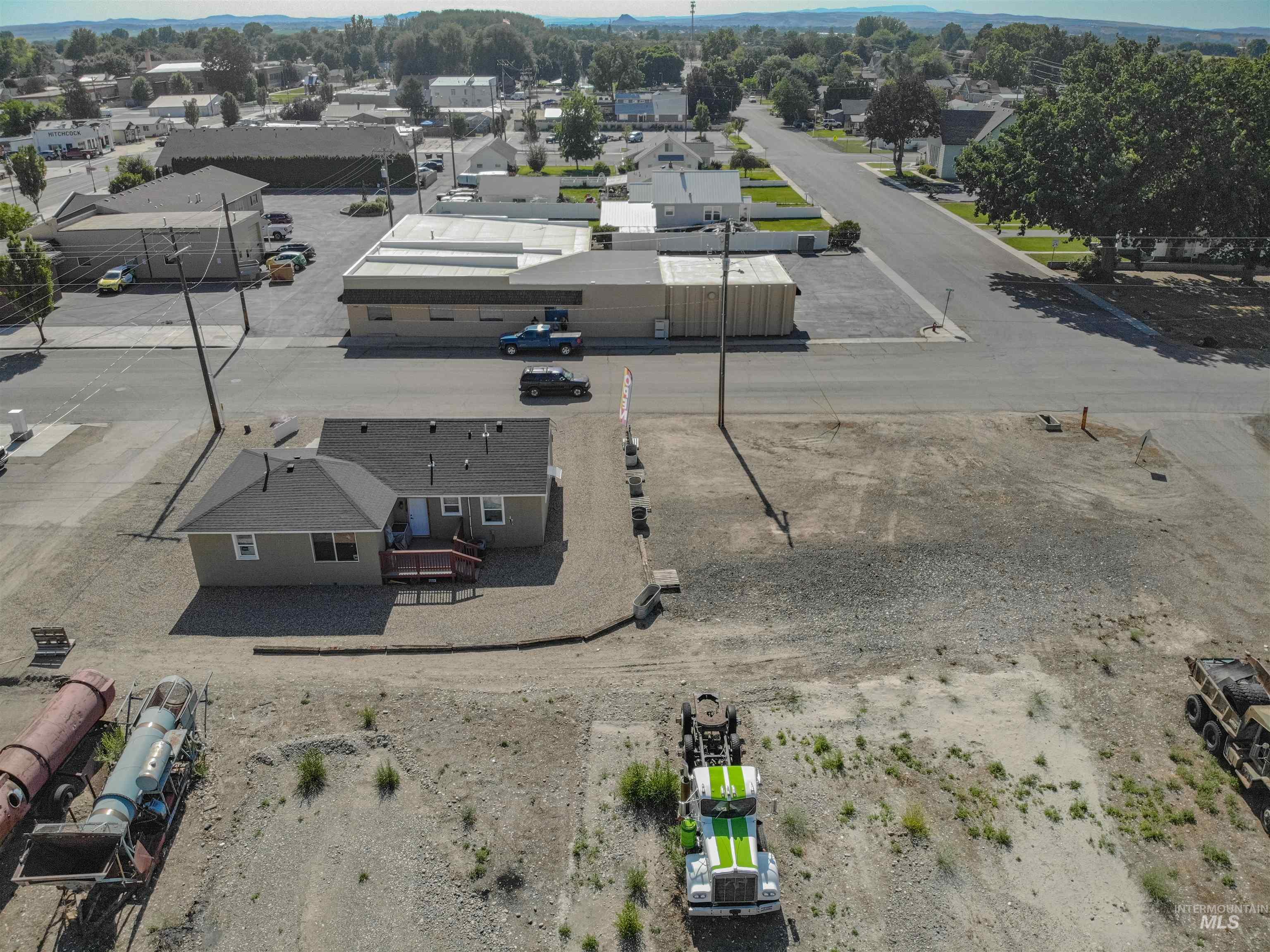 View from above of property