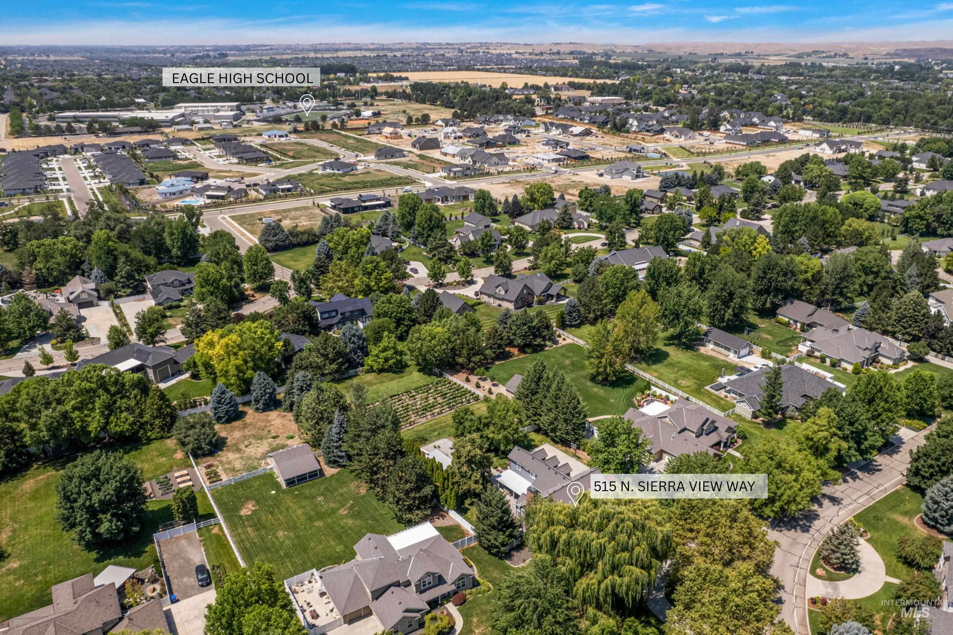 515 N Sierra View Dr, Eagle, Idaho 83616, 5 Bedrooms, 4.5 Bathrooms, Residential For Sale, Price $1,799,990,MLS 98953113