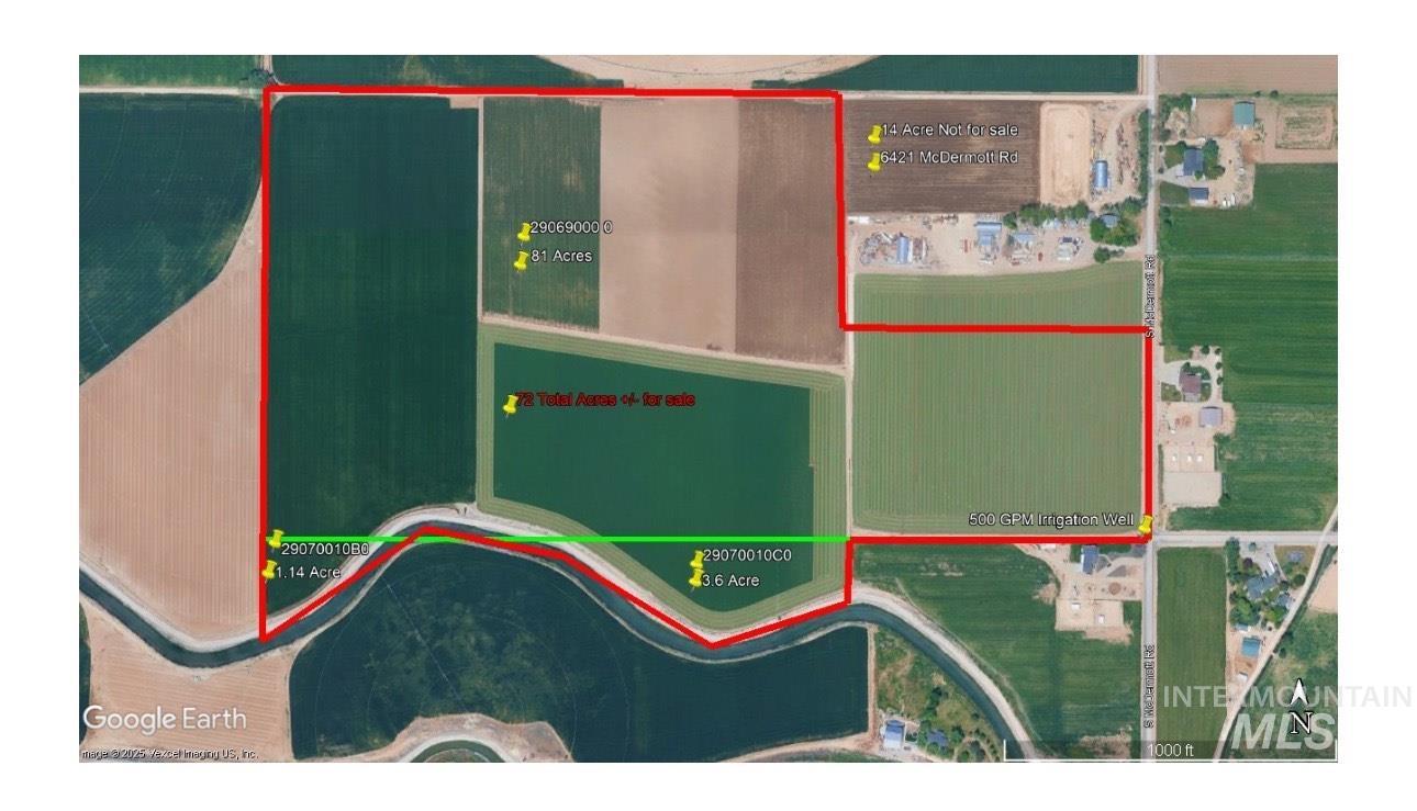 Map / location with property boundaries highlighted