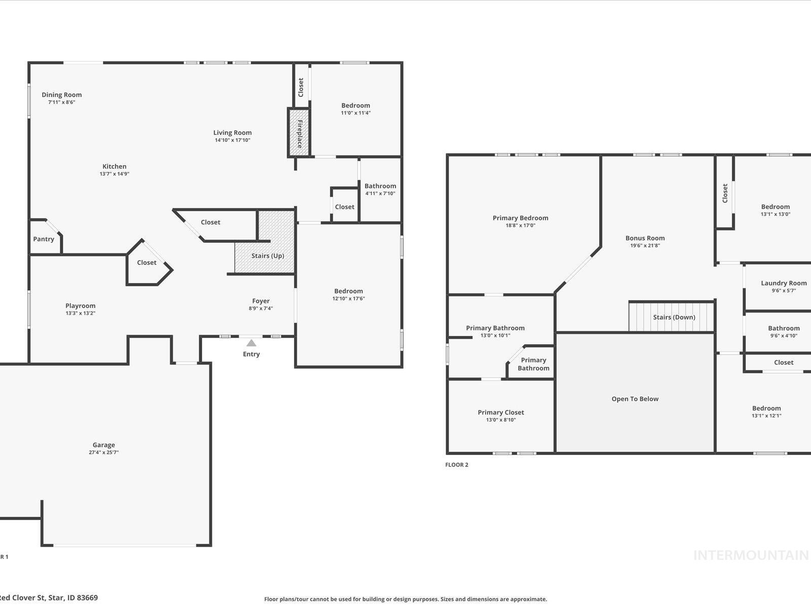 11865 W Red Clover St, Star, Idaho 83669, 4 Bedrooms, 3 Bathrooms, Residential For Sale, Price $574,990,MLS 98954201