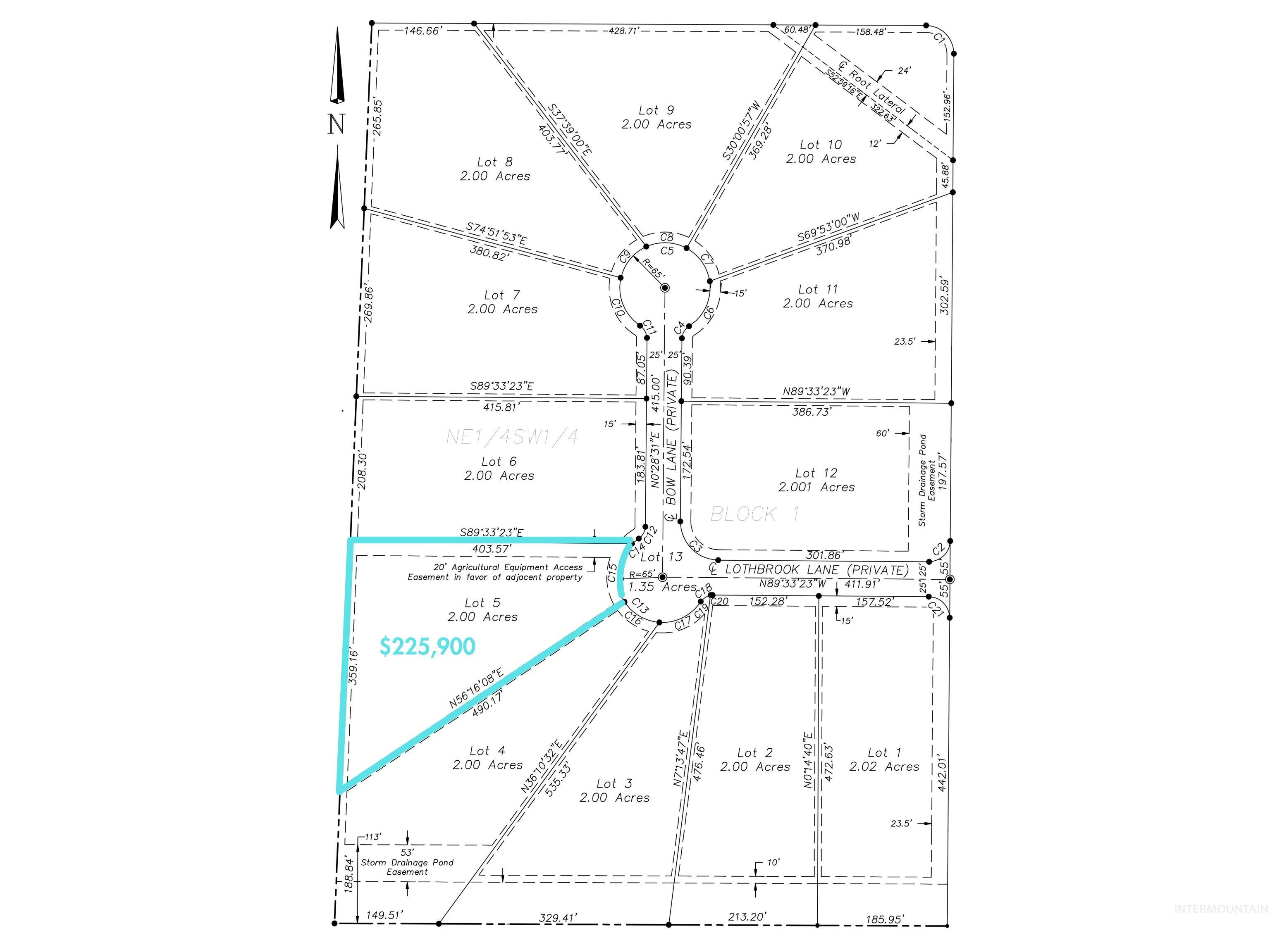 Lot 5 Lothbrook Lane, Wilder, Idaho 83676, Land For Sale, Price $225,900,MLS 98955810