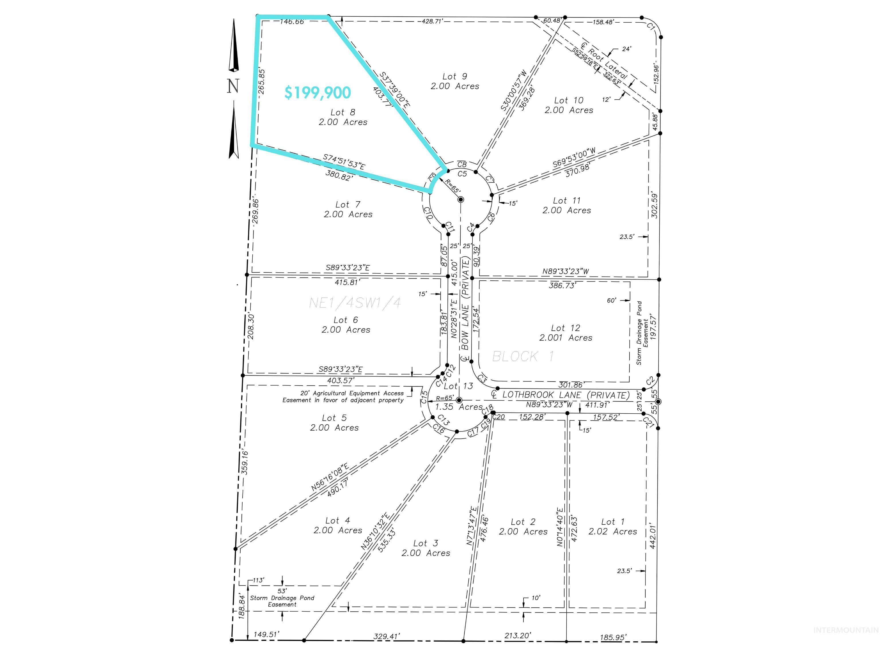 Lot 8 Bow Lane, Wilder, Idaho 83676, Land For Sale, Price $199,900,MLS 98955812