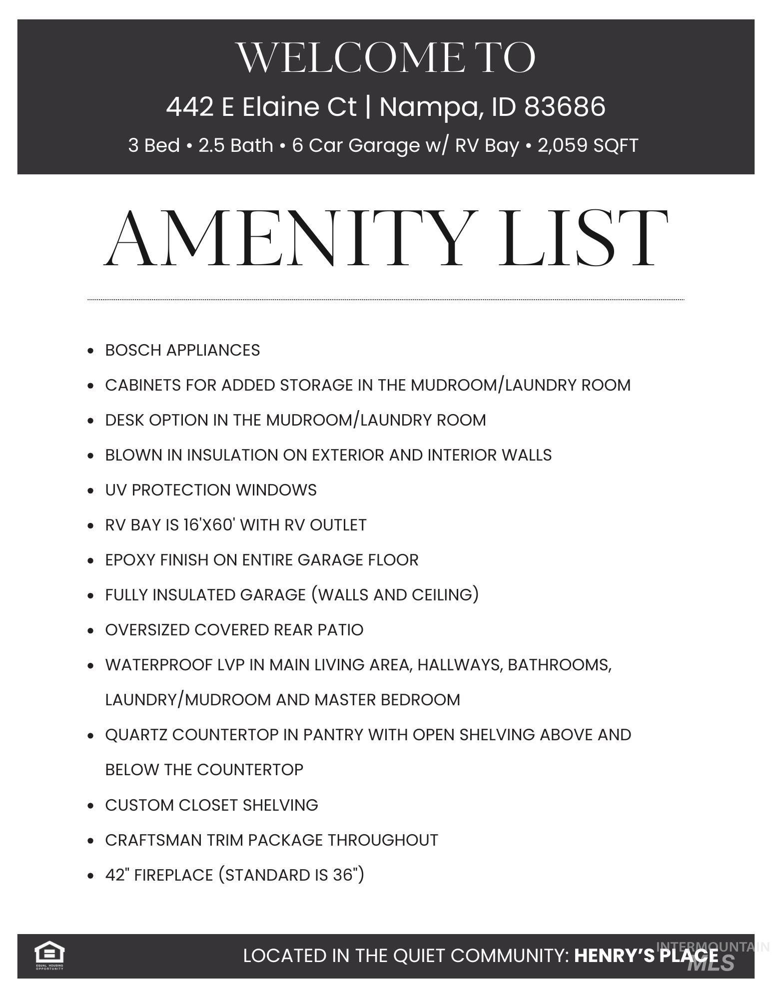 442 E Elaine Ct, Nampa, Idaho 83686, 3 Bedrooms, 2.5 Bathrooms, Residential For Sale, Price $725,000,MLS 98956584