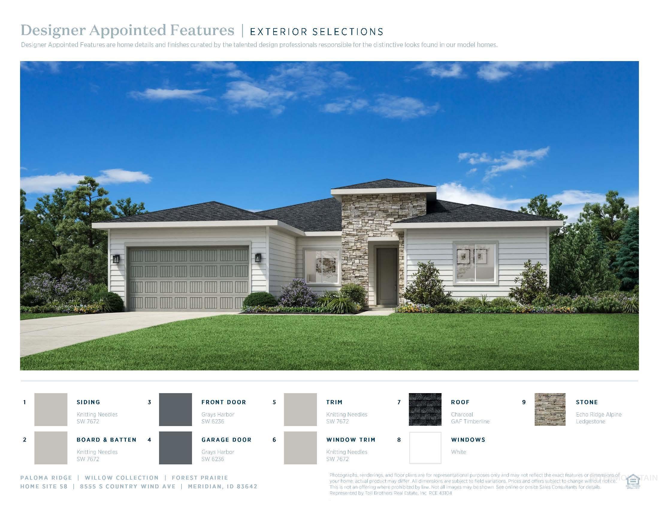 8555 S Country Wind Ave, Meridian, Idaho 83642, 4 Bedrooms, 3 Bathrooms, Residential For Sale, Price $665,000,MLS 98957461