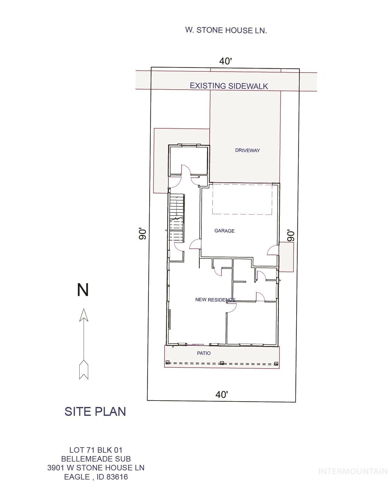 3901 W Stone House Ln, Eagle, Idaho 83616, 3 Bedrooms, 2.5 Bathrooms, Residential For Sale, Price $534,900,MLS 98960459