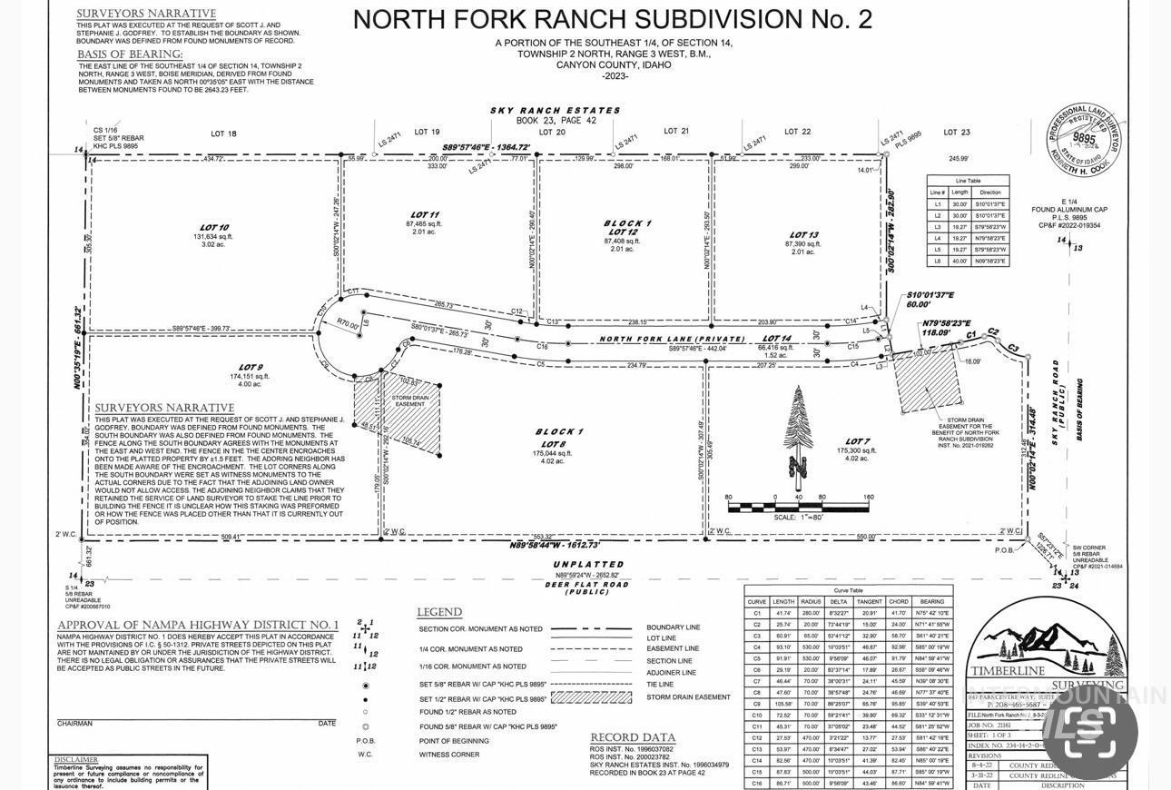 13388 North Fork Lane, Nampa, Idaho 83686, Land For Sale, Price $270,000,MLS 98961635