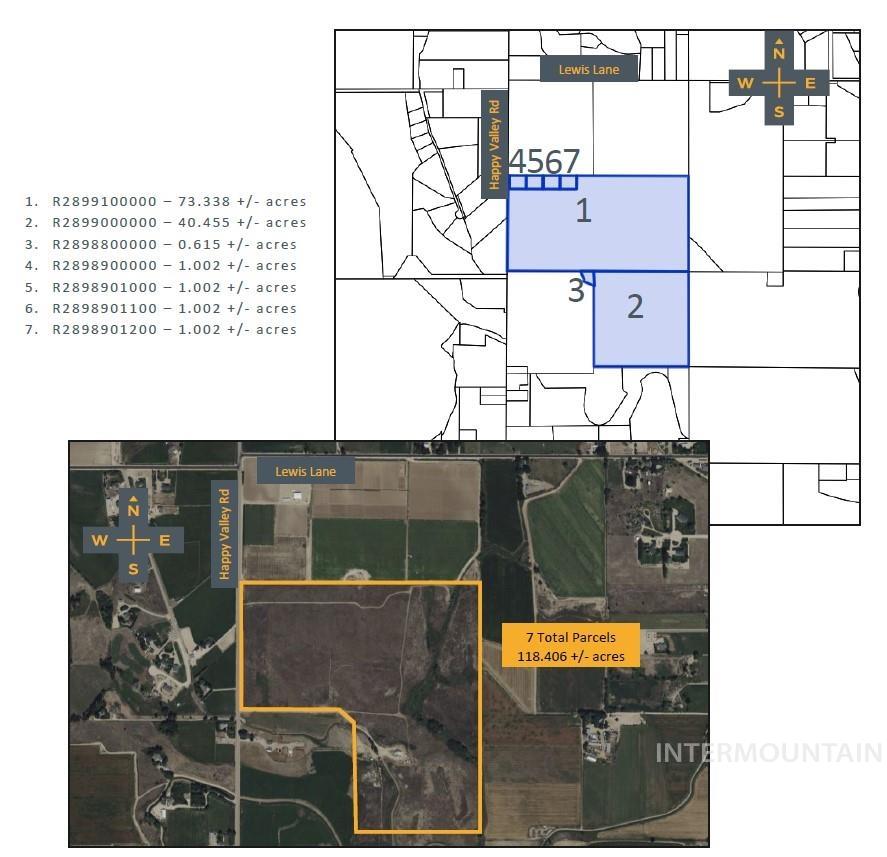9466 Happy Valley, Nampa, Idaho 83686, Land For Sale, Price $2,700,000,MLS 98961665