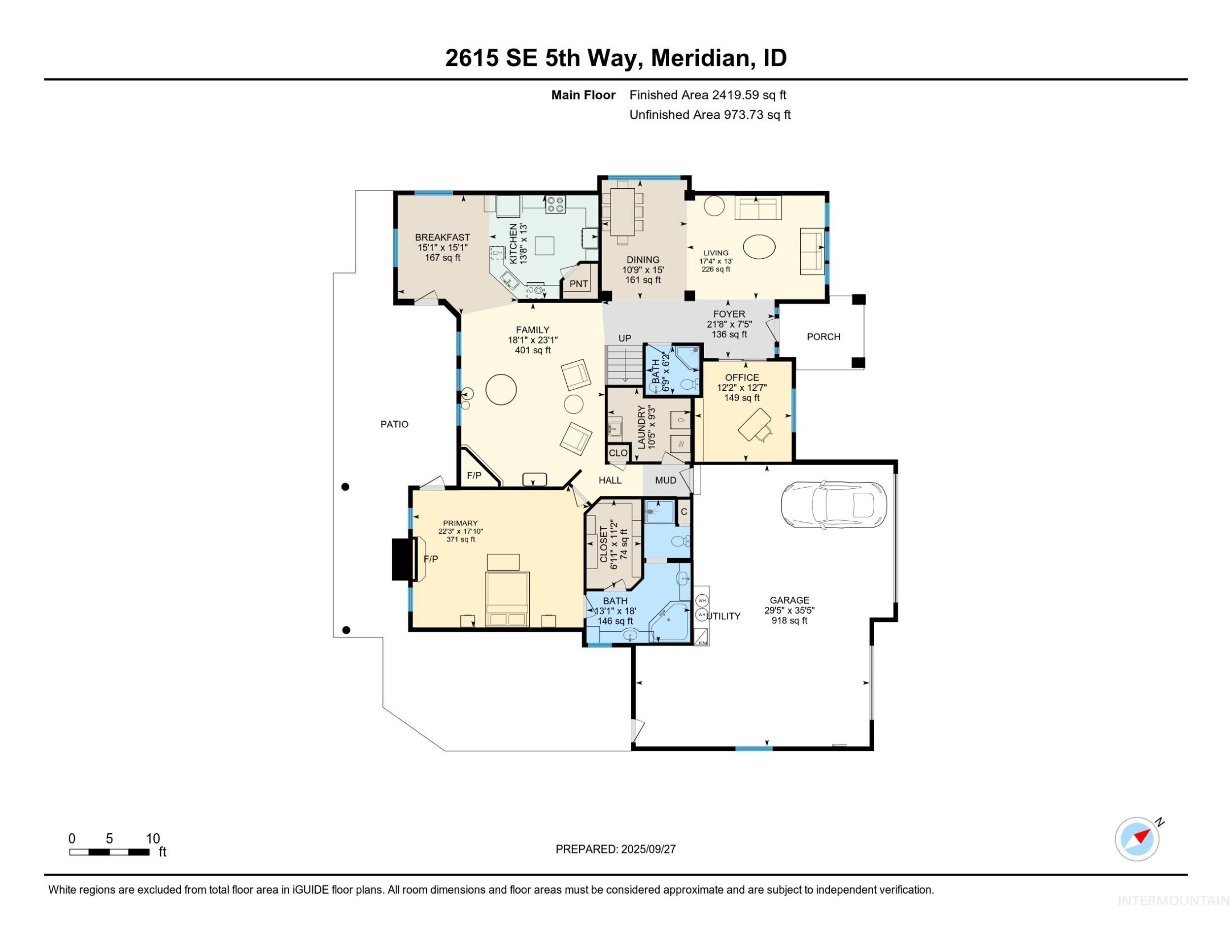 2615 SE 5th Way, Meridian, Idaho 83642-7411, 4 Bedrooms, 3 Bathrooms, Residential For Sale, Price $749,900,MLS 98963098