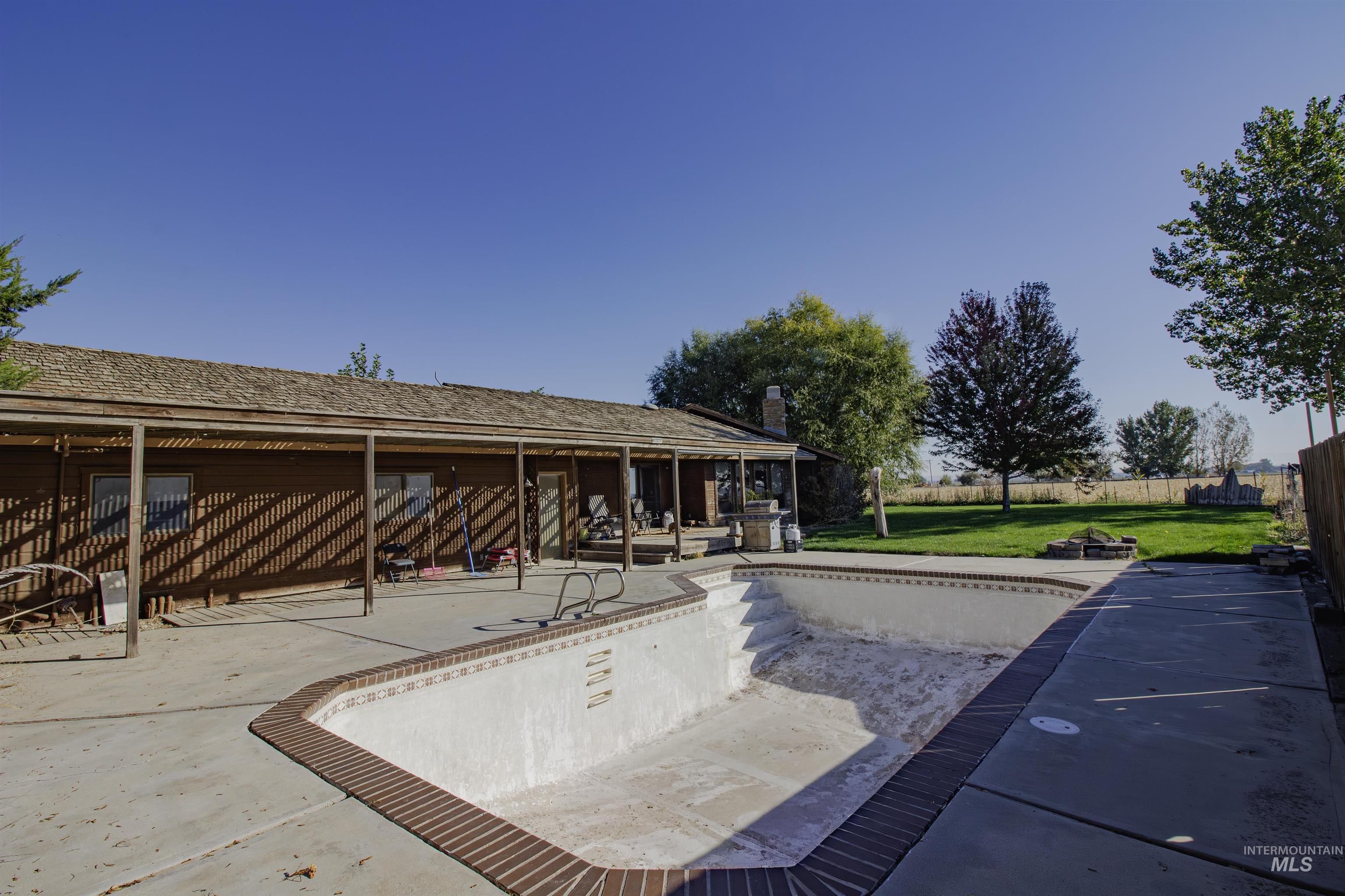 View of pool with a patio area