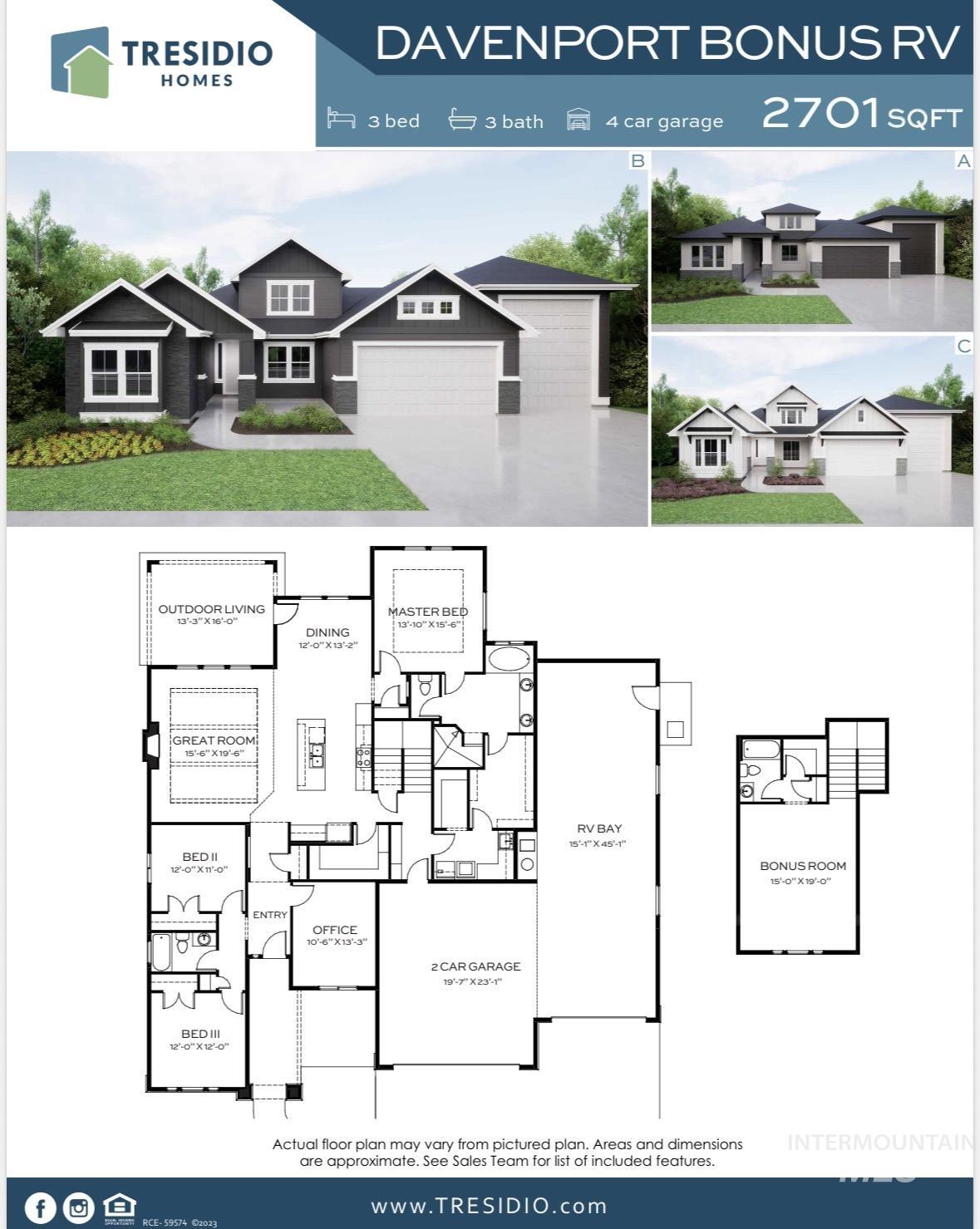2247 E Blakehurst St, Kuna, Idaho 83634, 3 Bedrooms, 3 Bathrooms, Residential For Sale, Price $806,880,MLS 98963772