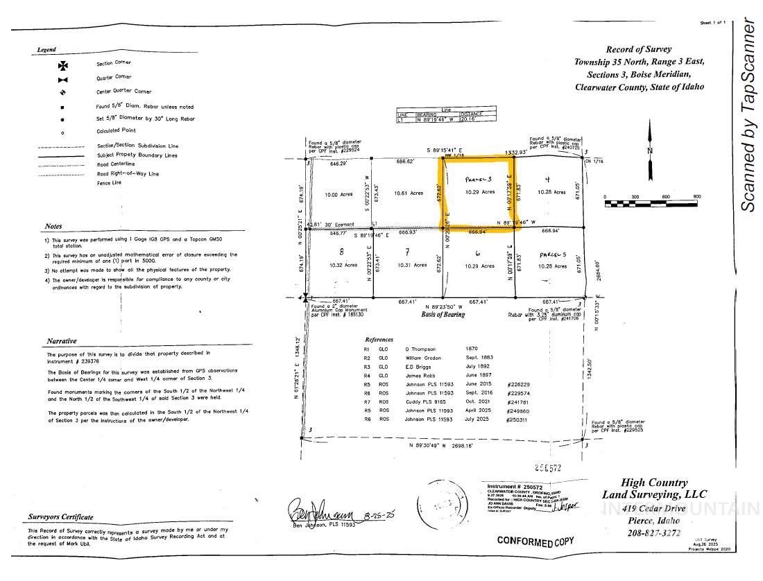 TBD Stuart Rd, Parcel 3, Orofino, Idaho 83544, Land For Sale, Price $68,000,MLS 98964620