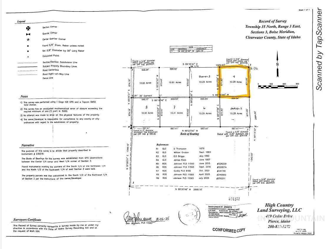 TBD Stuart Rd., Parcel 4, Orofino, Idaho 83544, Land For Sale, Price $68,000,MLS 98964705