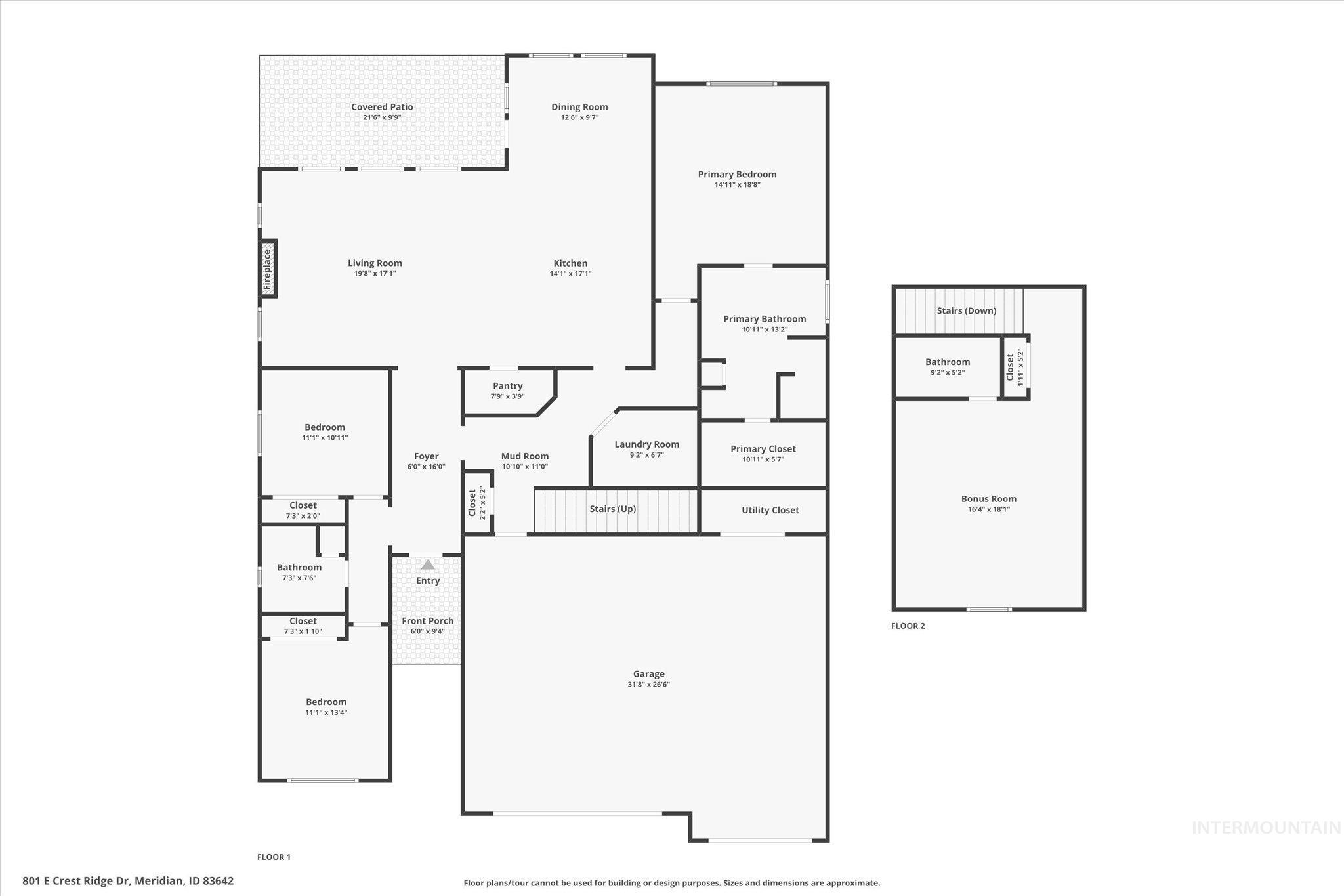 801 E Crest Ridge Dr, Meridian, Idaho 83642, 4 Bedrooms, 3 Bathrooms, Residential For Sale, Price $675,000,MLS 98965509