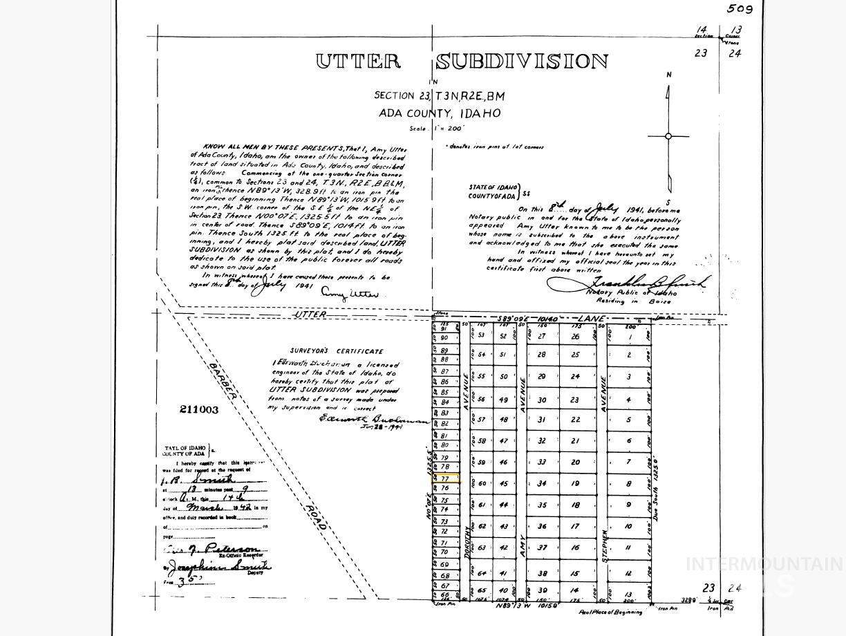2205 S Dorothy Ave, Boise, Idaho 83706, Land For Sale, Price $249,900, 98965560