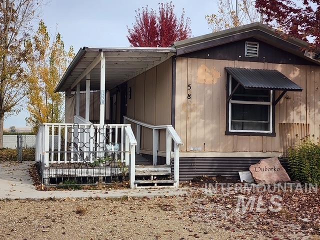 1220 N 4th St., Trlr 58, Parma, Idaho 83660, 2 Bedrooms, 2 Bathrooms, Residential For Sale, Price $67,000,MLS 98965886