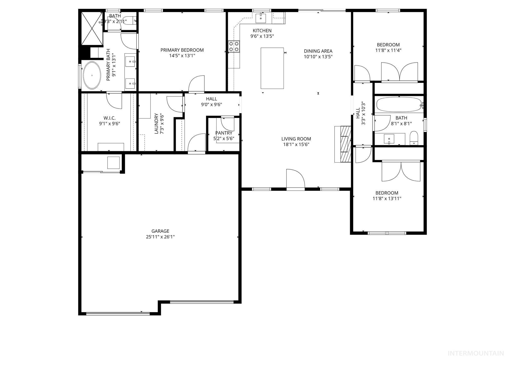 601 Glen Eagle, Jerome, Idaho 83338, 3 Bedrooms, 2 Bathrooms, Residential For Sale, Price $430,000, 98966324