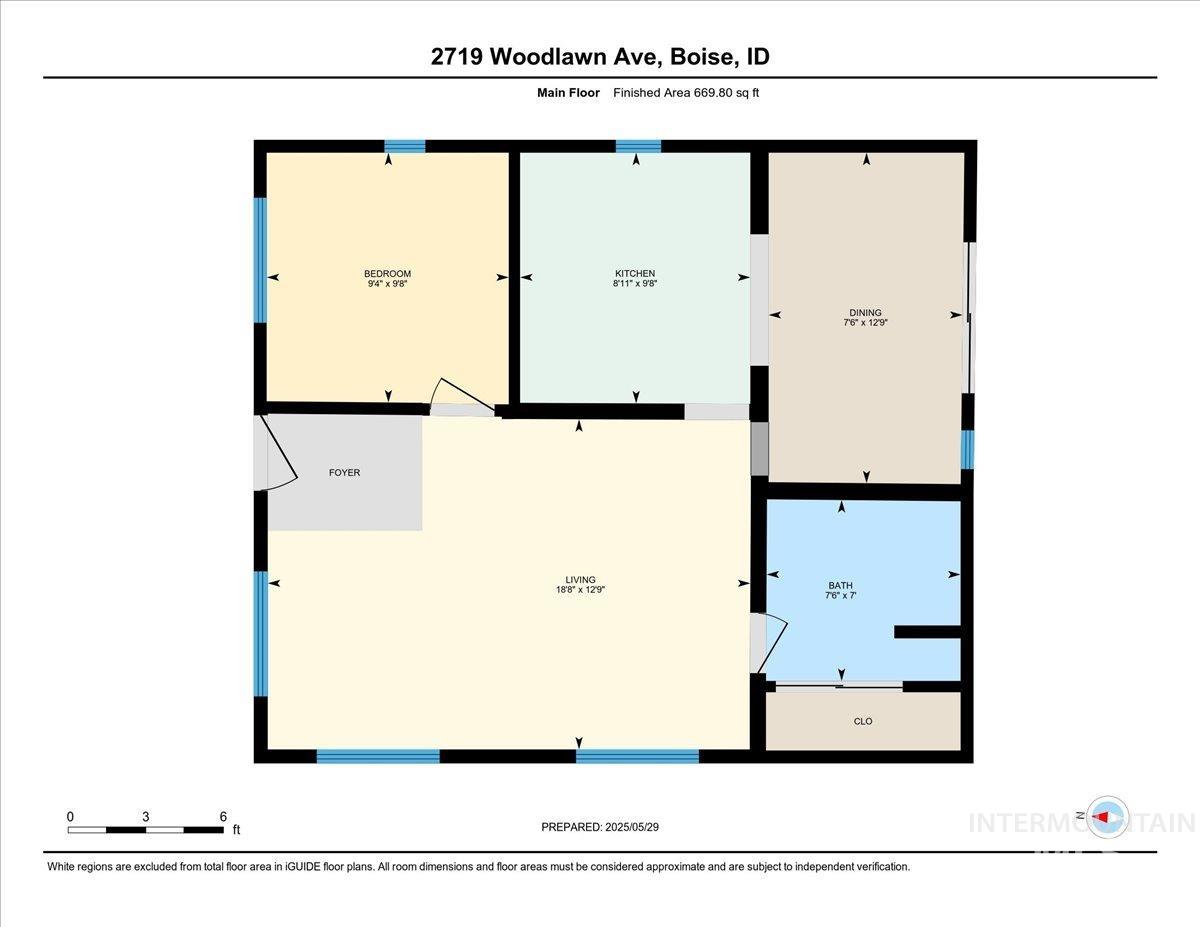 2719 W Woodlawn, Boise, Idaho 83702, 1 Bedroom, 1 Bathroom, Residential For Sale, Price $429,900,MLS 98966638