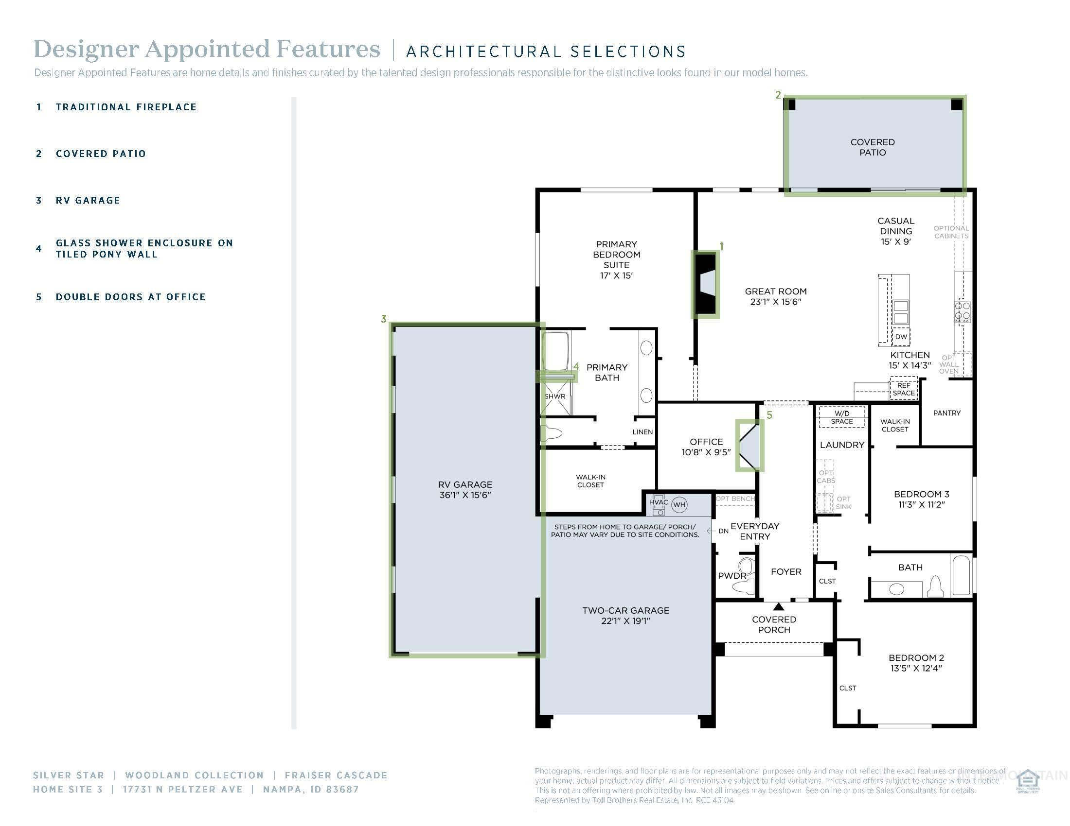 17731 N Peltzer Ave, Nampa, Idaho 83687, 3 Bedrooms, 2.5 Bathrooms, Residential For Sale, Price $649,000,MLS 98967021