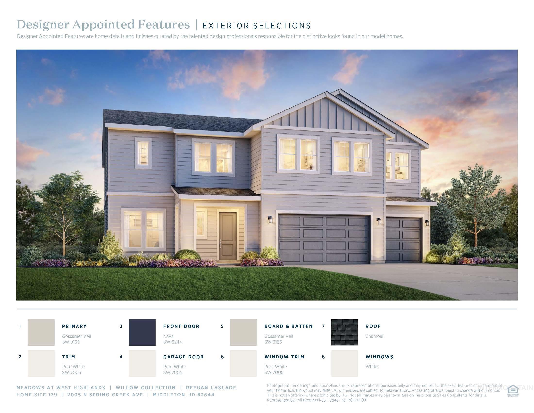 2005 N Spring Creek Ave, Middleton, Idaho 83644, 5 Bedrooms, 4.5 Bathrooms, Residential For Sale, Price $694,000,MLS 98967711