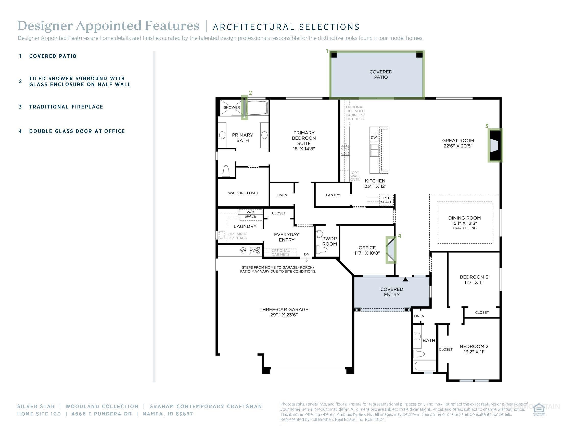 4668 E Pondera Dr, Nampa, Idaho 83687, 3 Bedrooms, 2.5 Bathrooms, Residential For Sale, Price $639,000,MLS 98968314