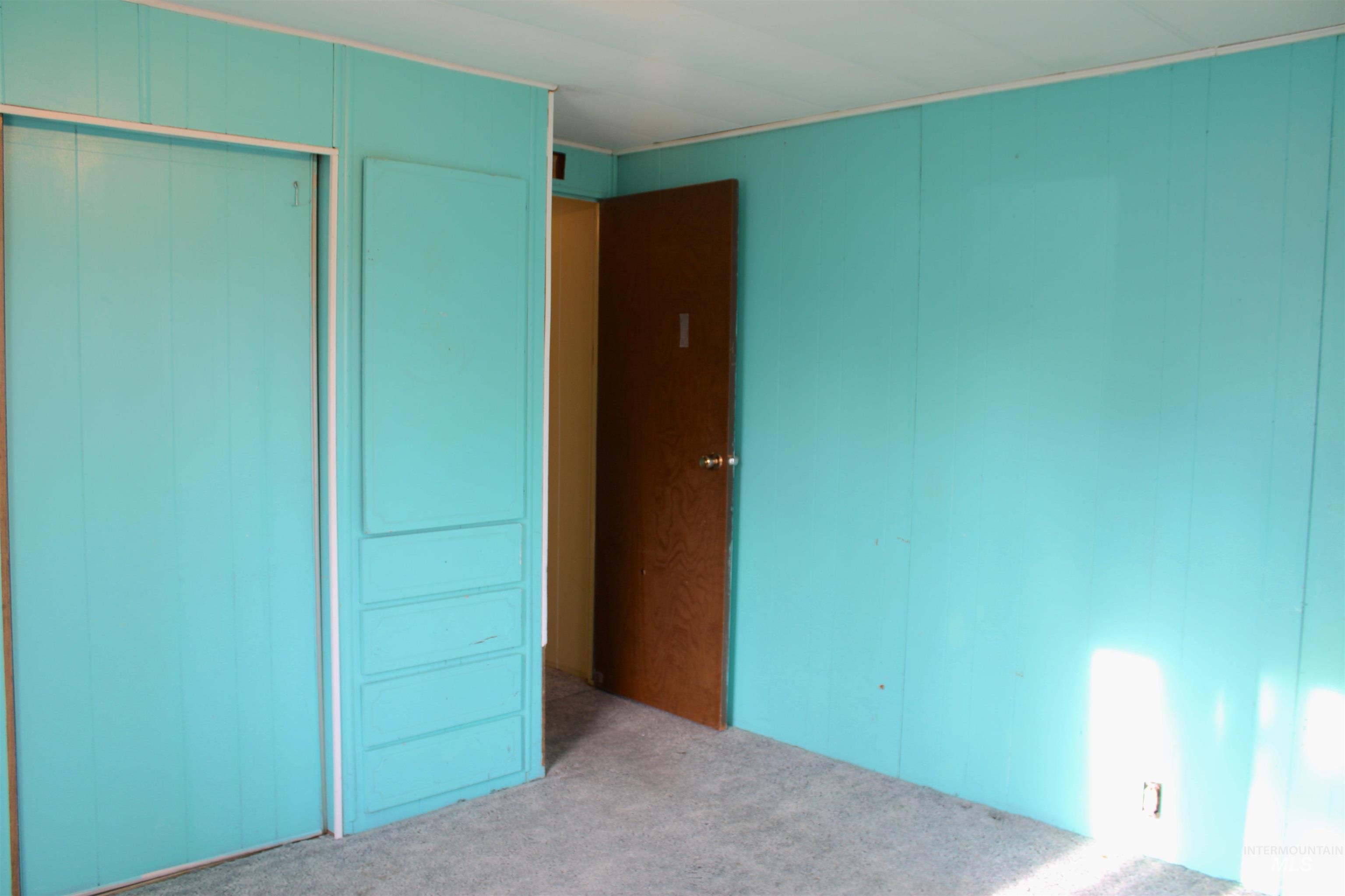 Unfurnished bedroom featuring a closet and carpet