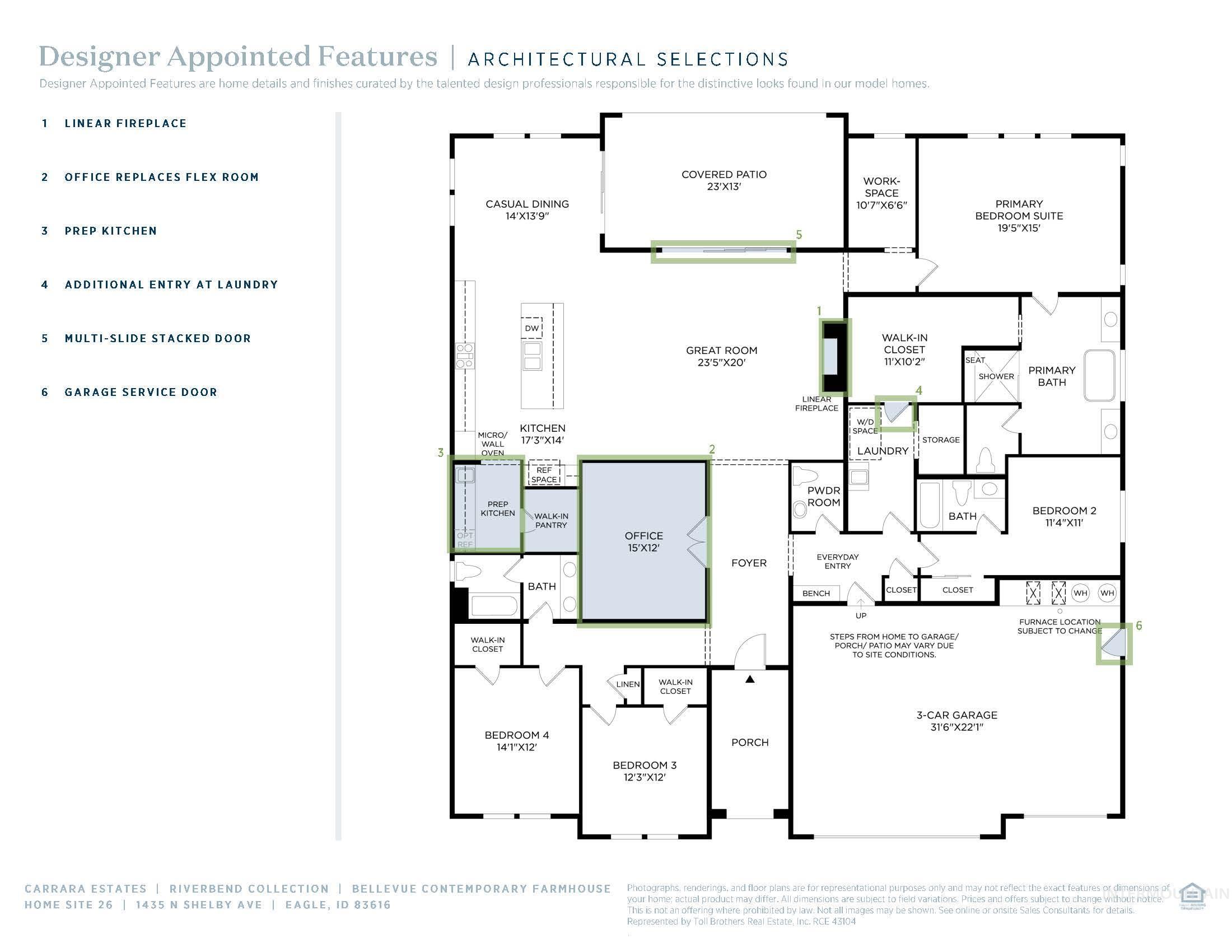 1435 N Shelby Ave, Eagle, Idaho 83616, 4 Bedrooms, 3.5 Bathrooms, Residential For Sale, Price $1,135,000,MLS 98968959