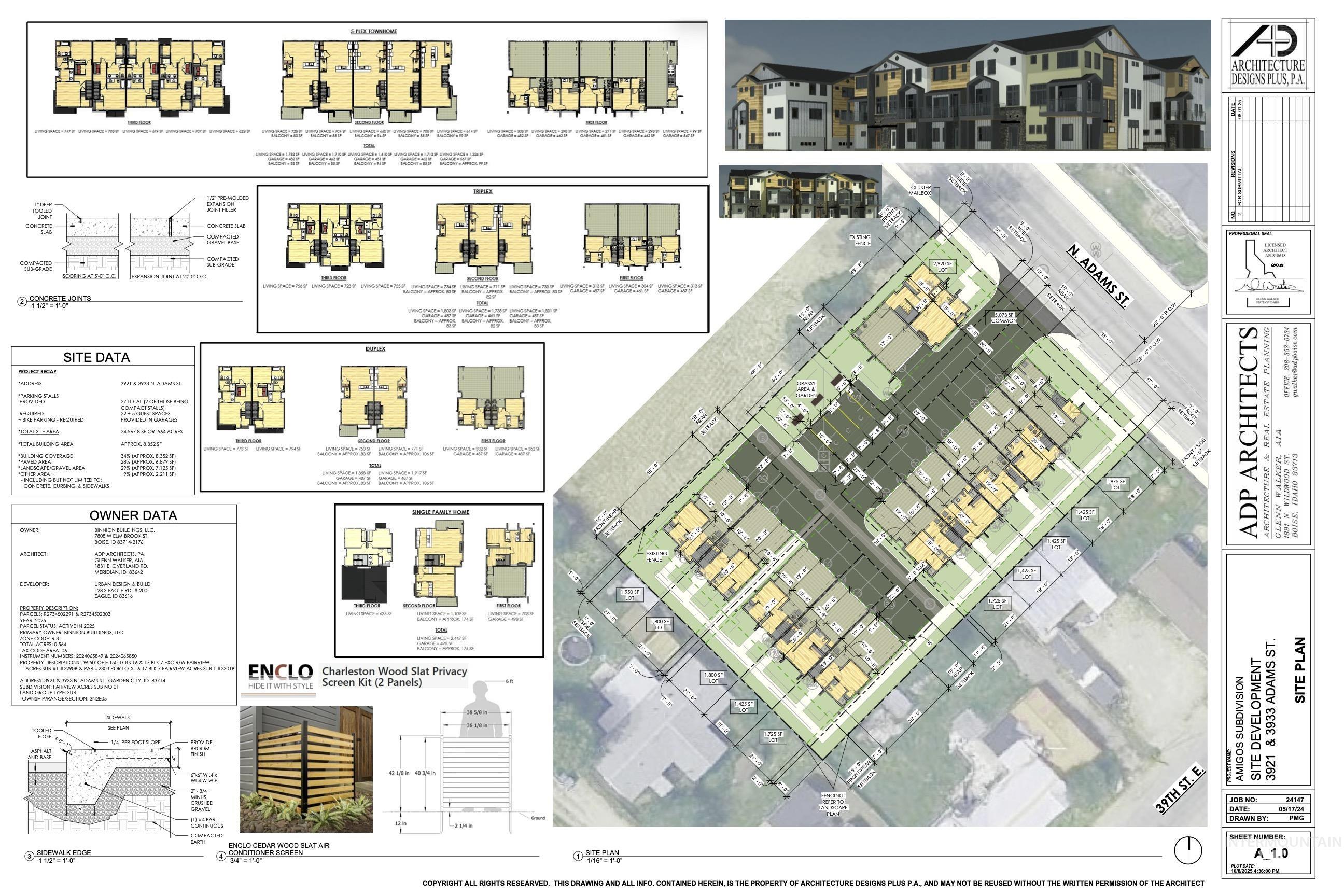 3921&3933 N Adams St, Garden City, Idaho 83714, Land For Sale, Price $1,499,999,MLS 98968963