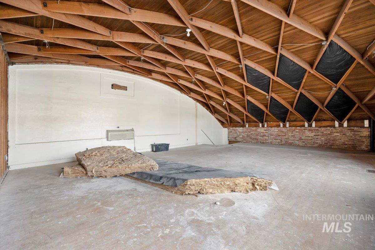 View of unfinished attic