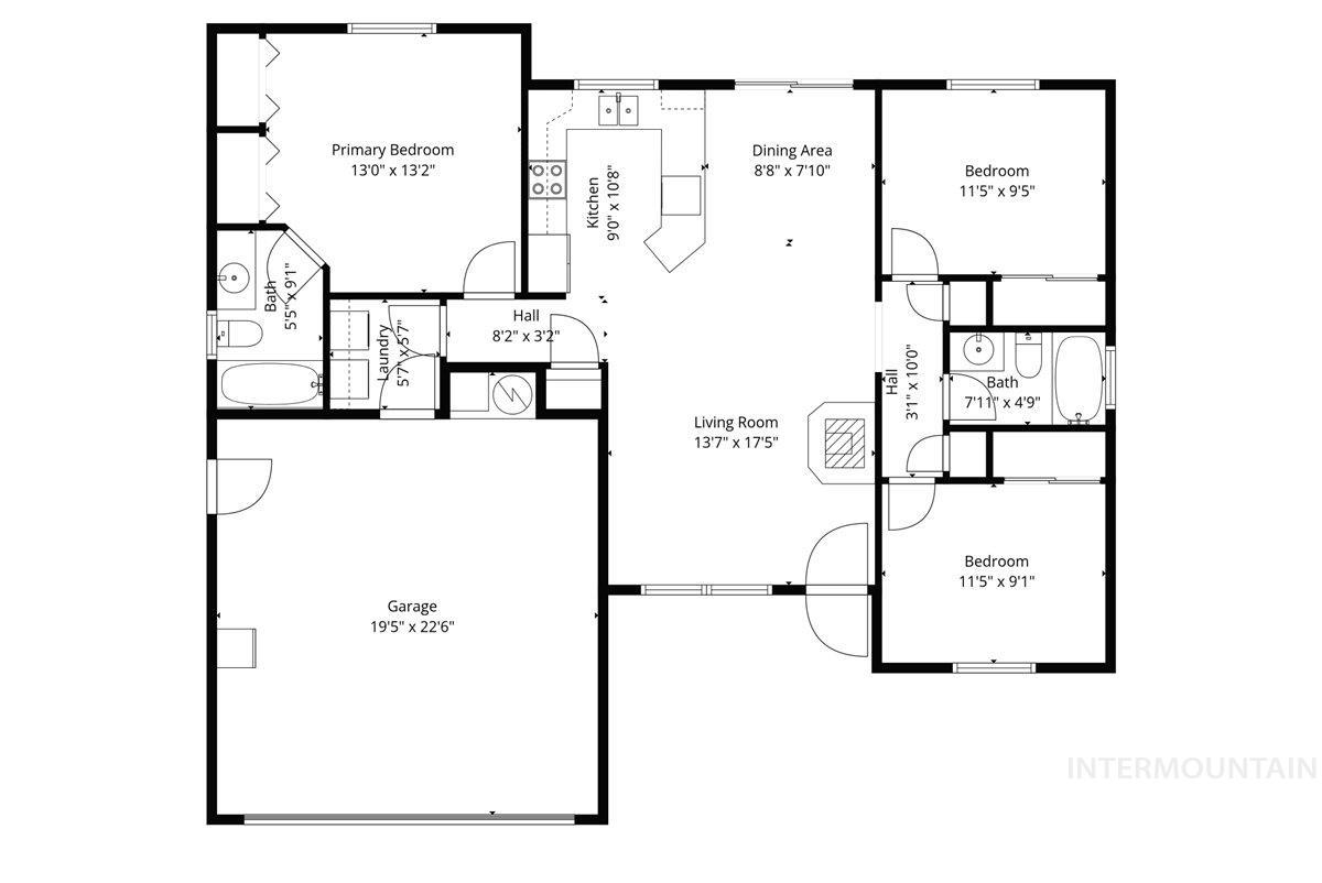1918 N Cliffrock Rd, Nampa, Idaho 83651, 3 Bedrooms, 2 Bathrooms, Residential For Sale, Price $345,000,MLS 98969433