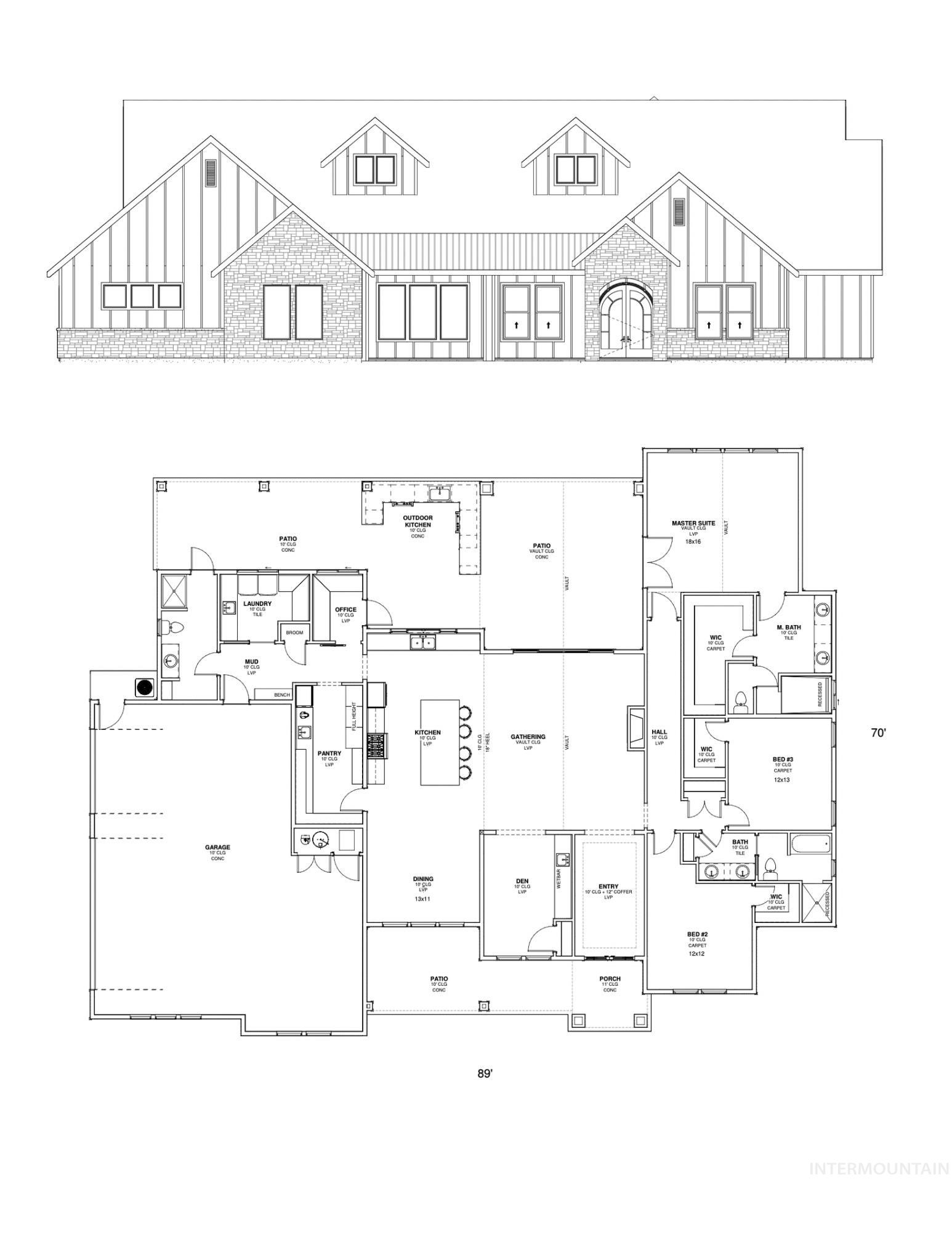 View of floor plan / room layout