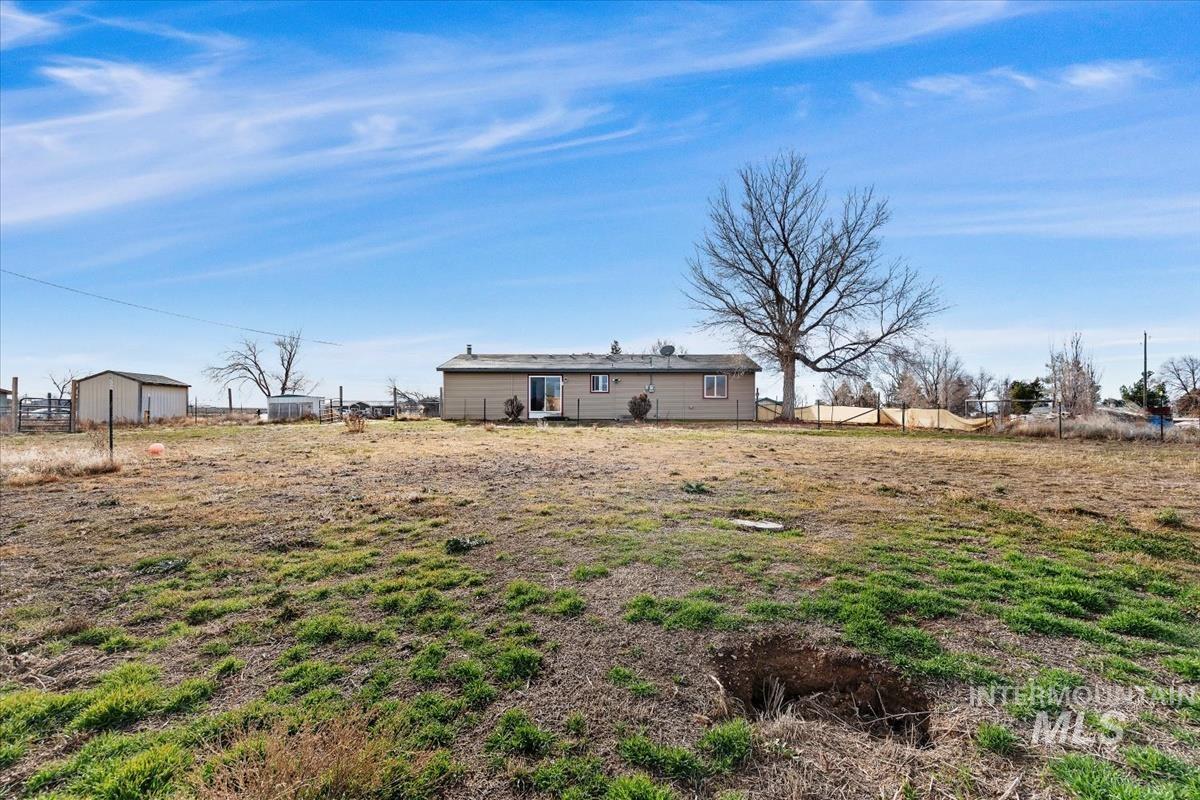 Rear view of property