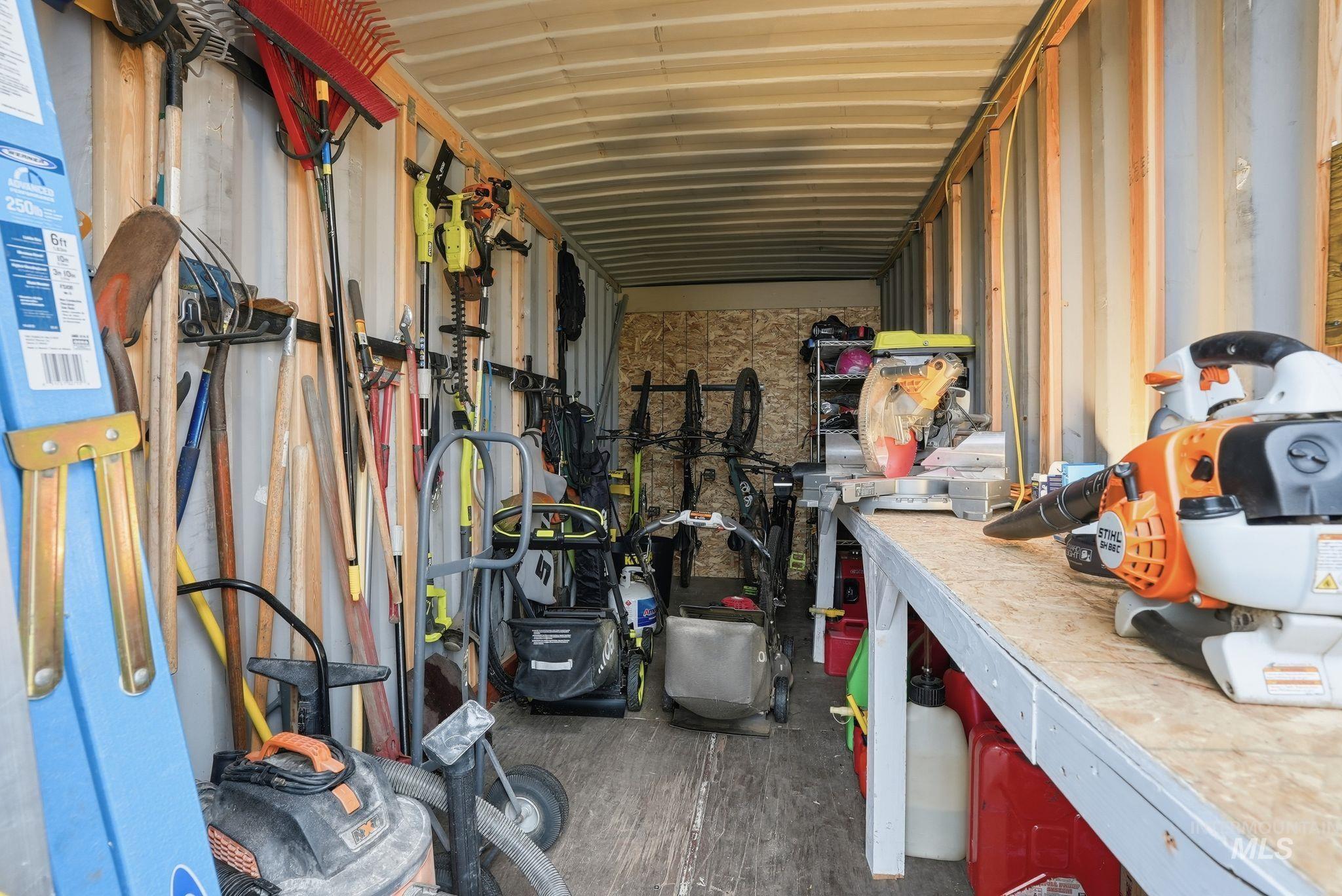 View of storage room