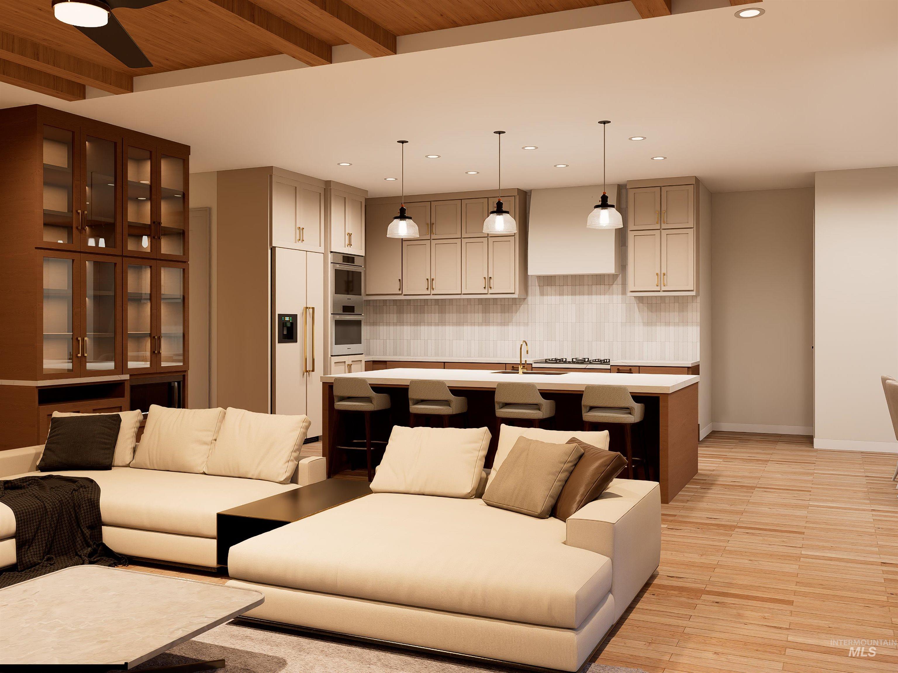 Living room featuring baseboards