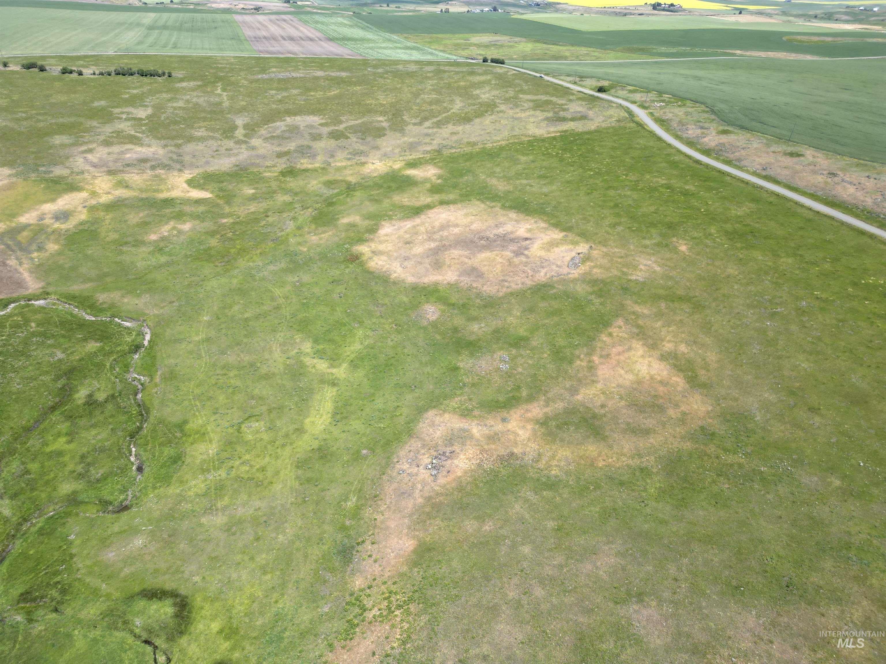 Aerial overview of property's location featuring rural landscape