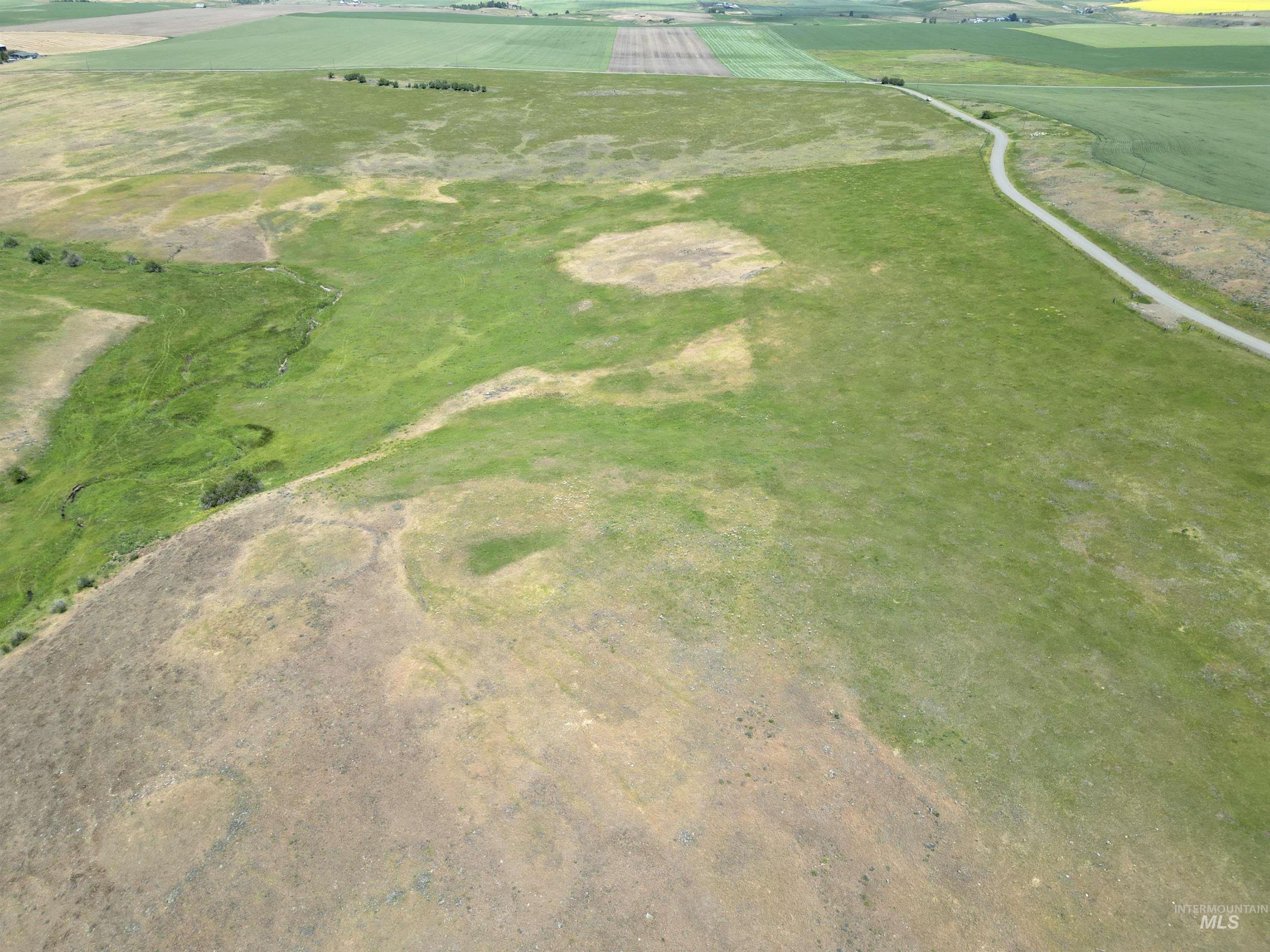 Aerial overview of property's location featuring rural landscape