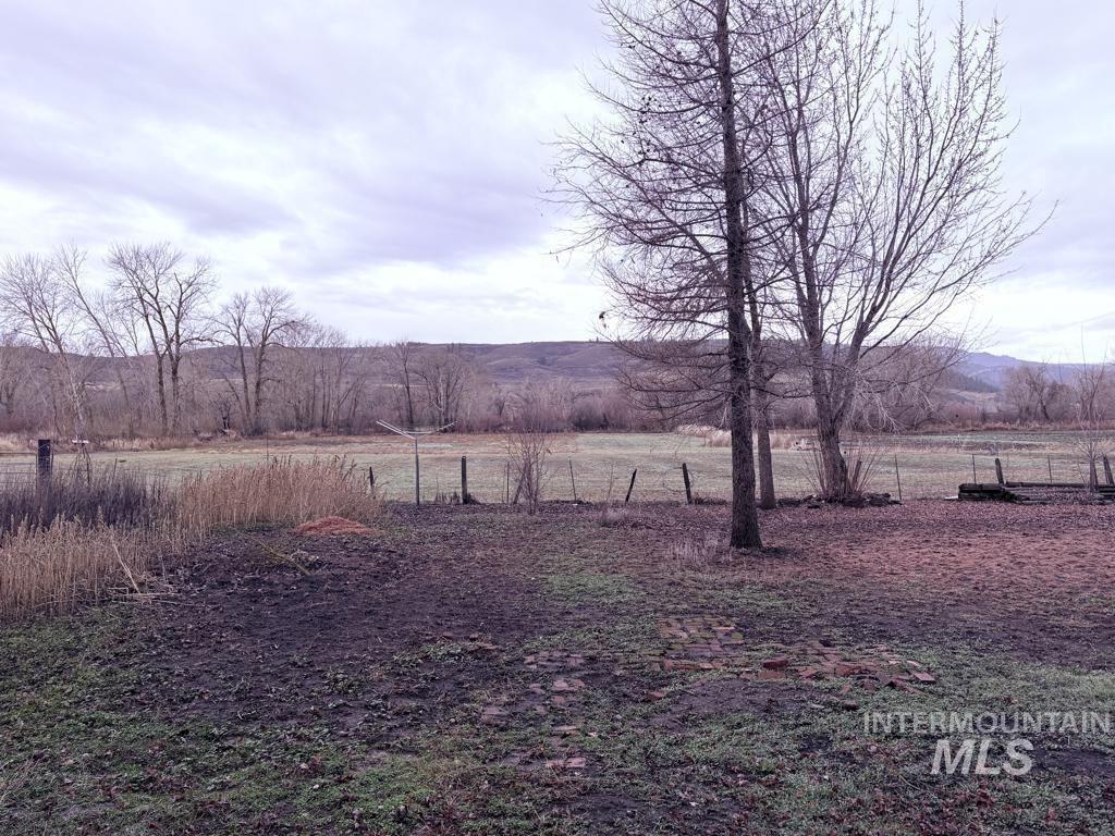 View of yard featuring a view of countryside