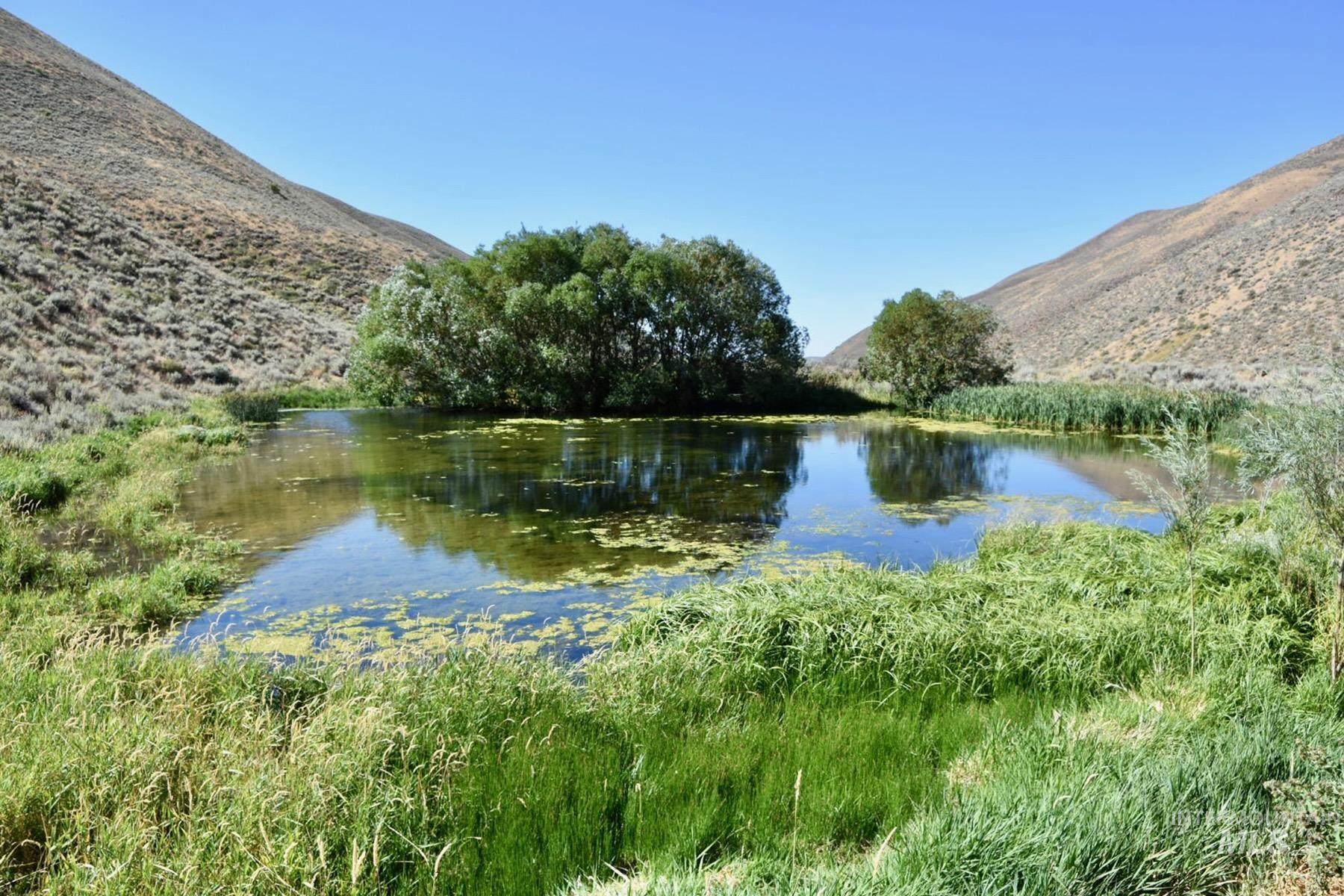 Water view featuring mountains
