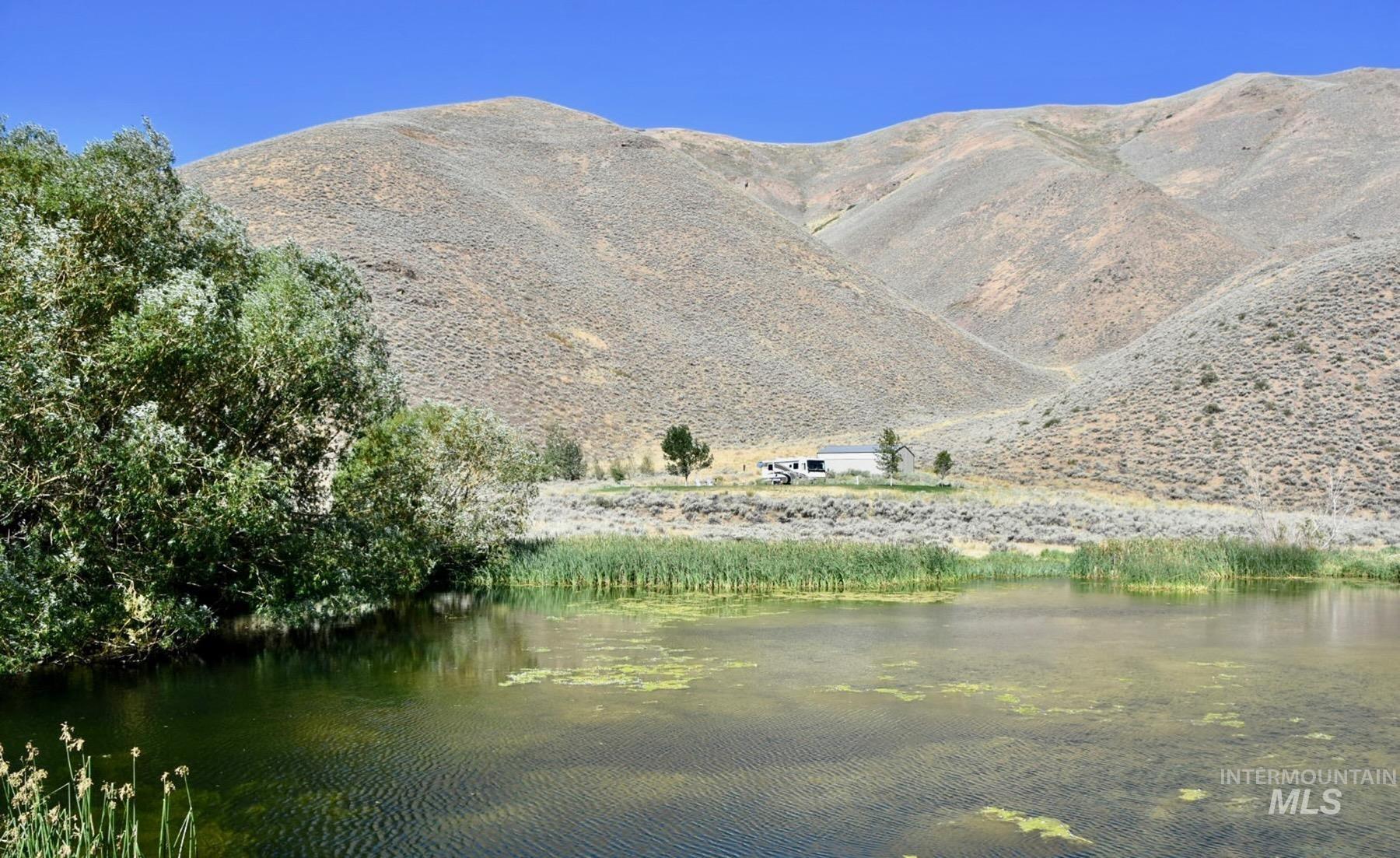 Mountain view with a nearby body of water