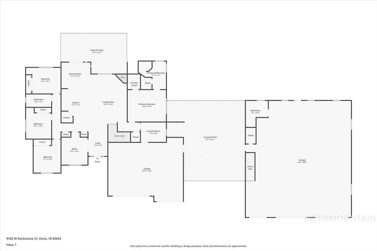 9102 W Rockstone Court, Kuna, Idaho 83634, 5 Bedrooms, 4 Bathrooms, Residential For Sale, Price $1,300,000, 98969663