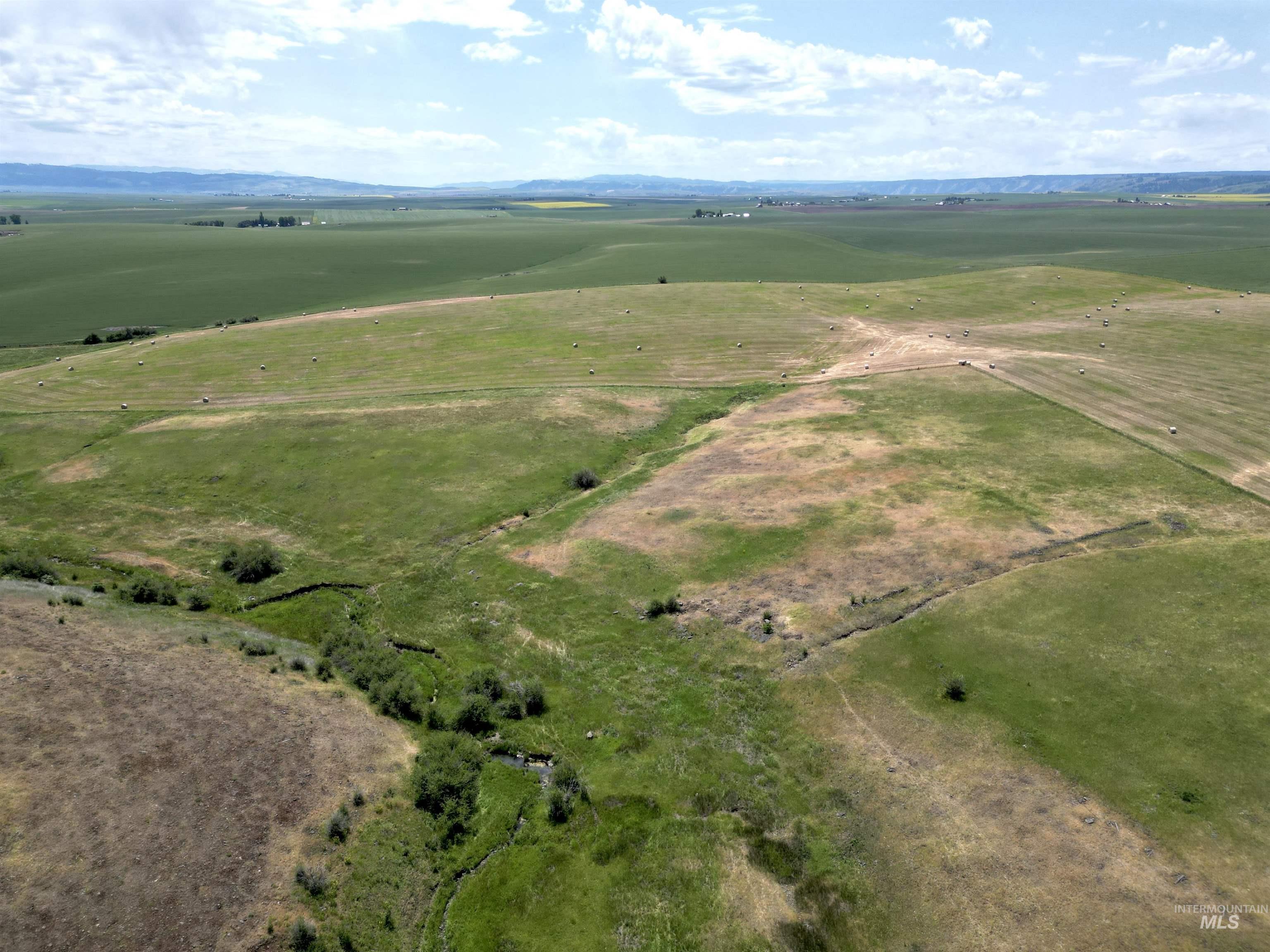 Aerial overview of property's location with rural landscape