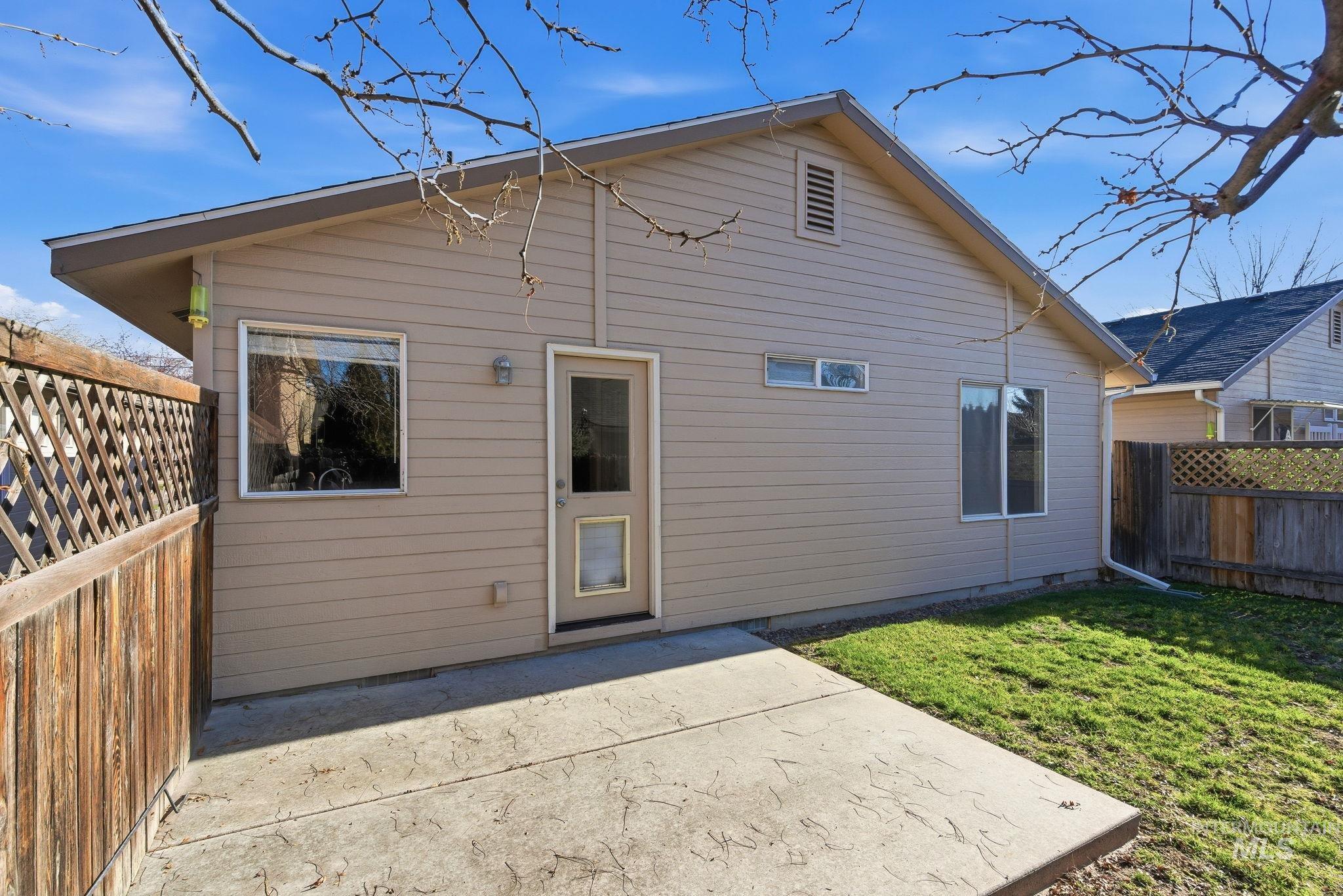 Back of house featuring a patio