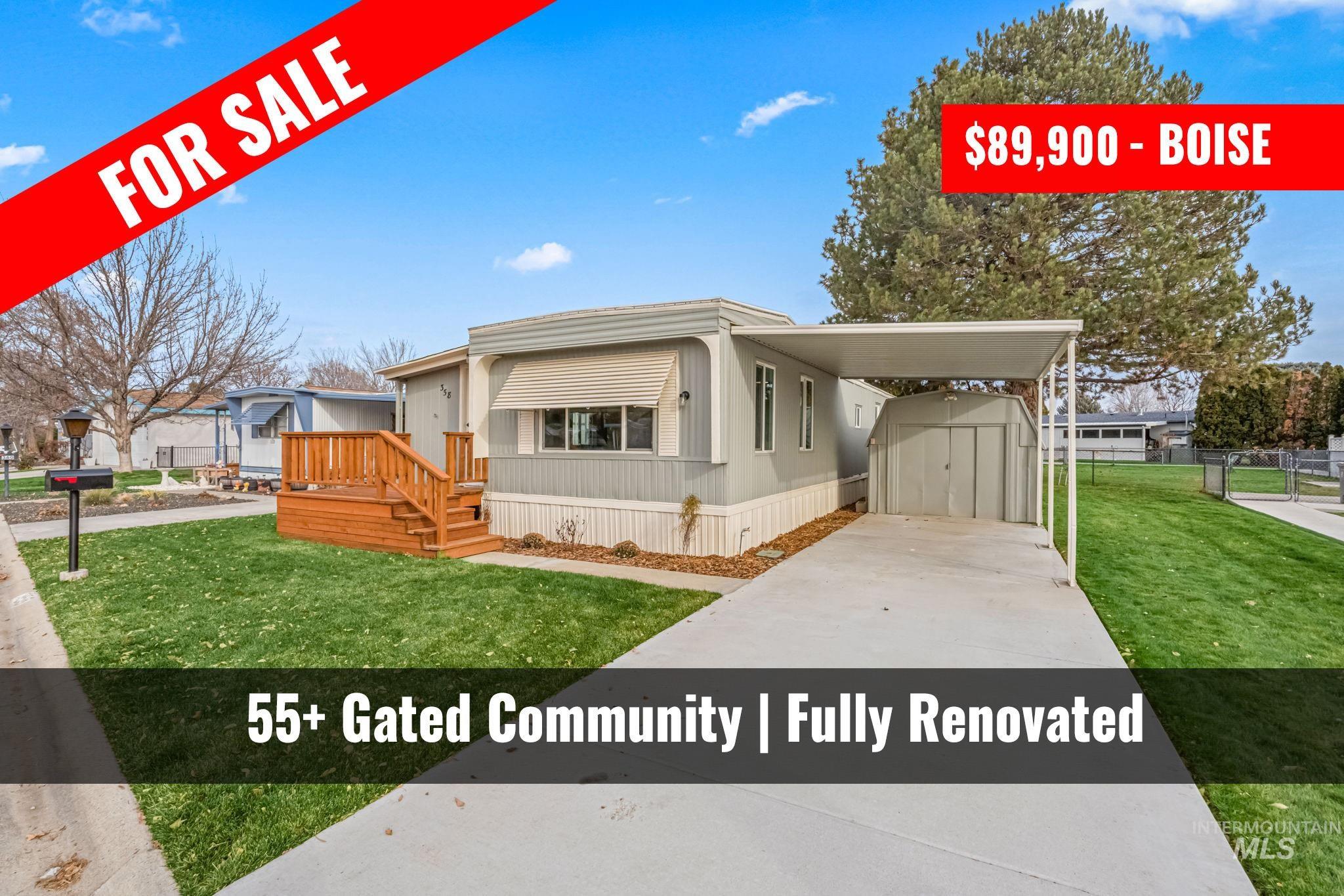 358 Bonanza Dr, Boise, Idaho 83713, 2 Bedrooms, 1 Bathroom, Residential For Sale, Price $89,900,MLS 98969769