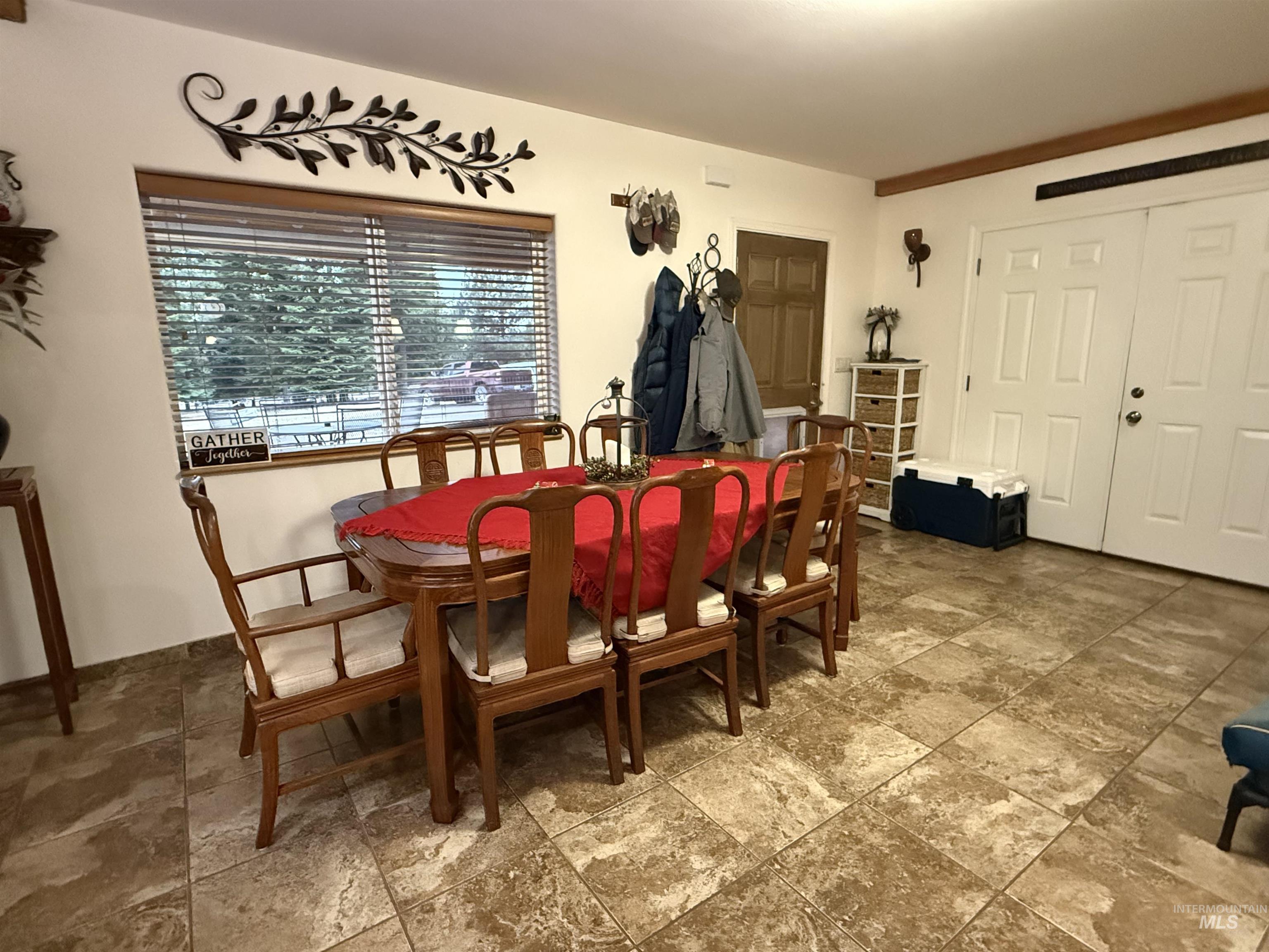 View of dining space